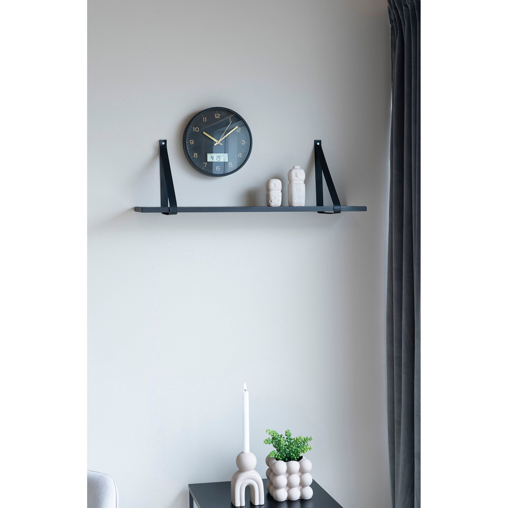 Amiens Väggklocka, svart