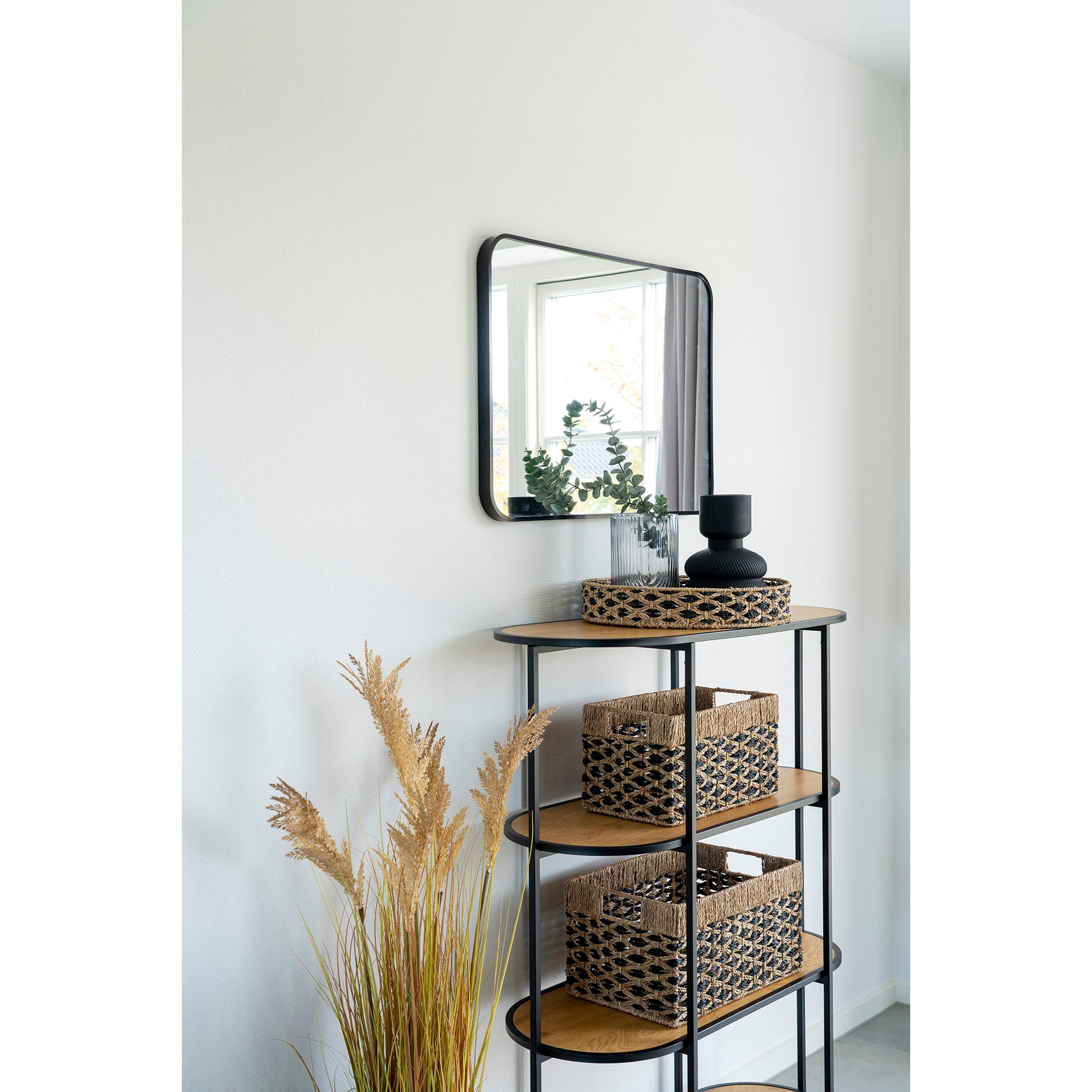 Salar korgset, sjögräs svart/natur