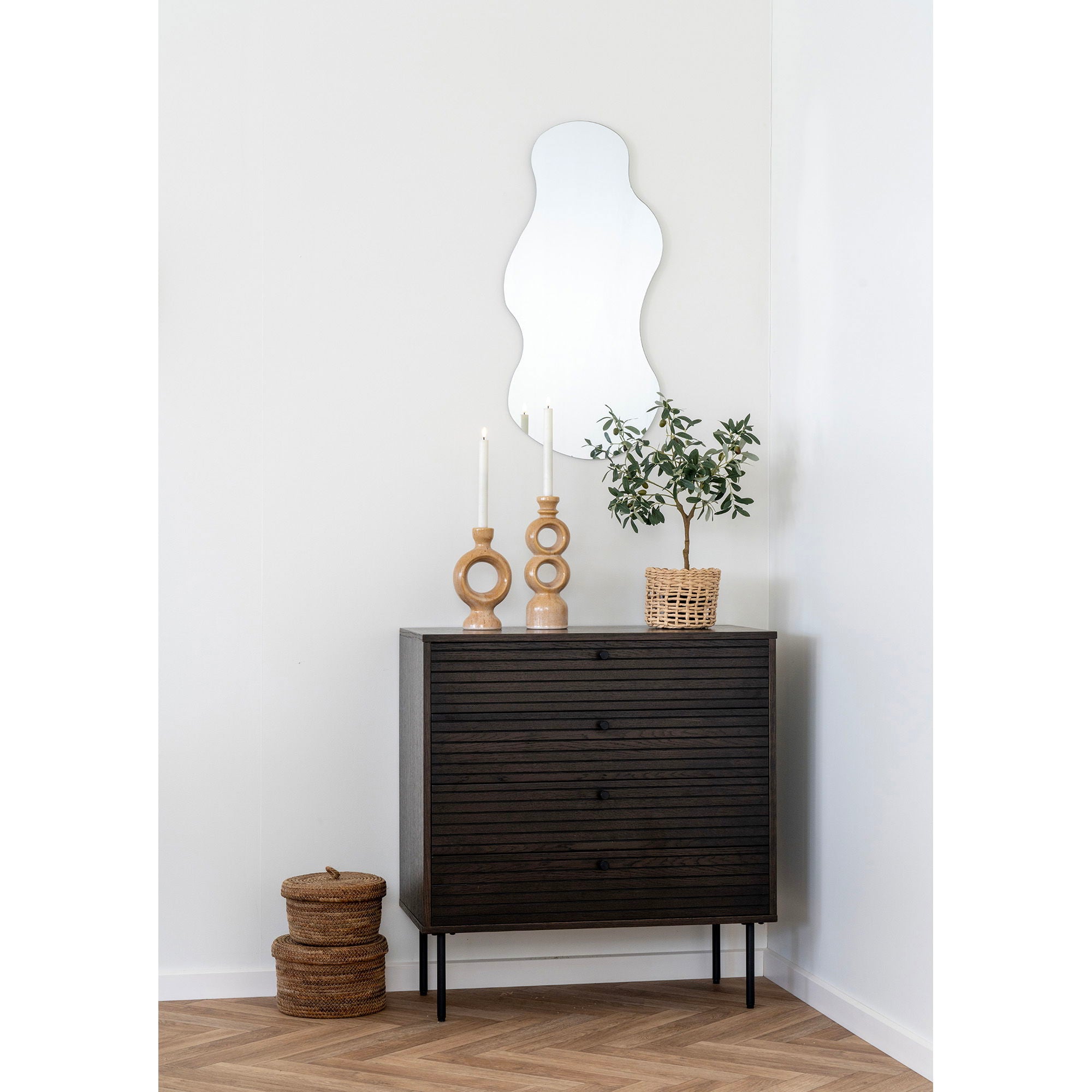 DESIO Korgar i bananblad, natur (2-pack)