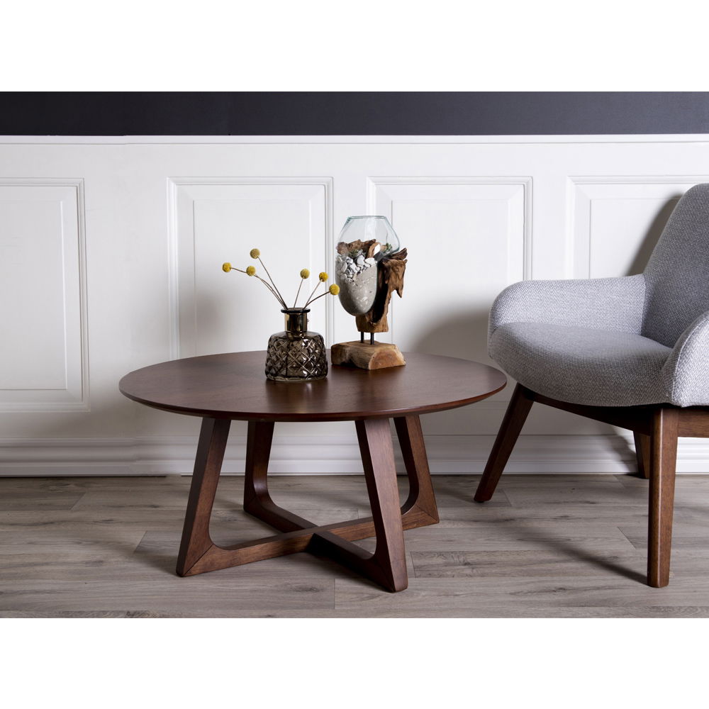 SAN MARINO Waterdrop, teak/glass