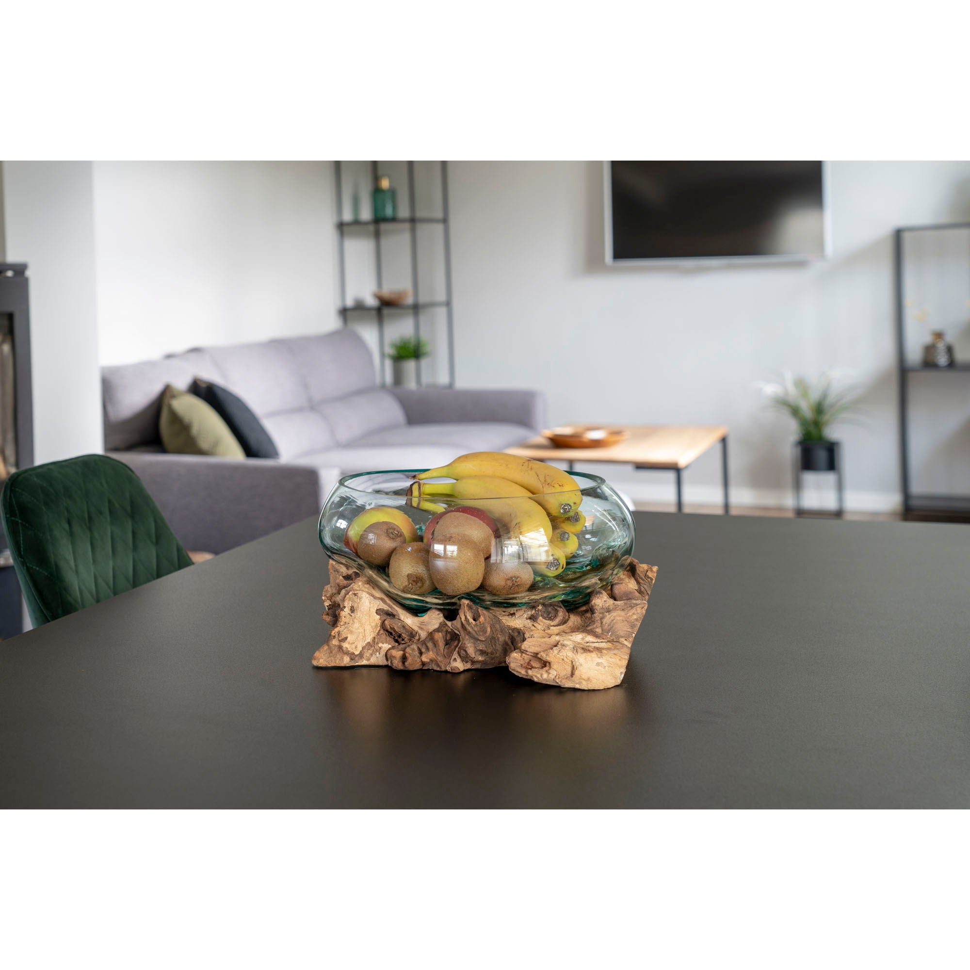 San Marino Waterdrop, teak och glas