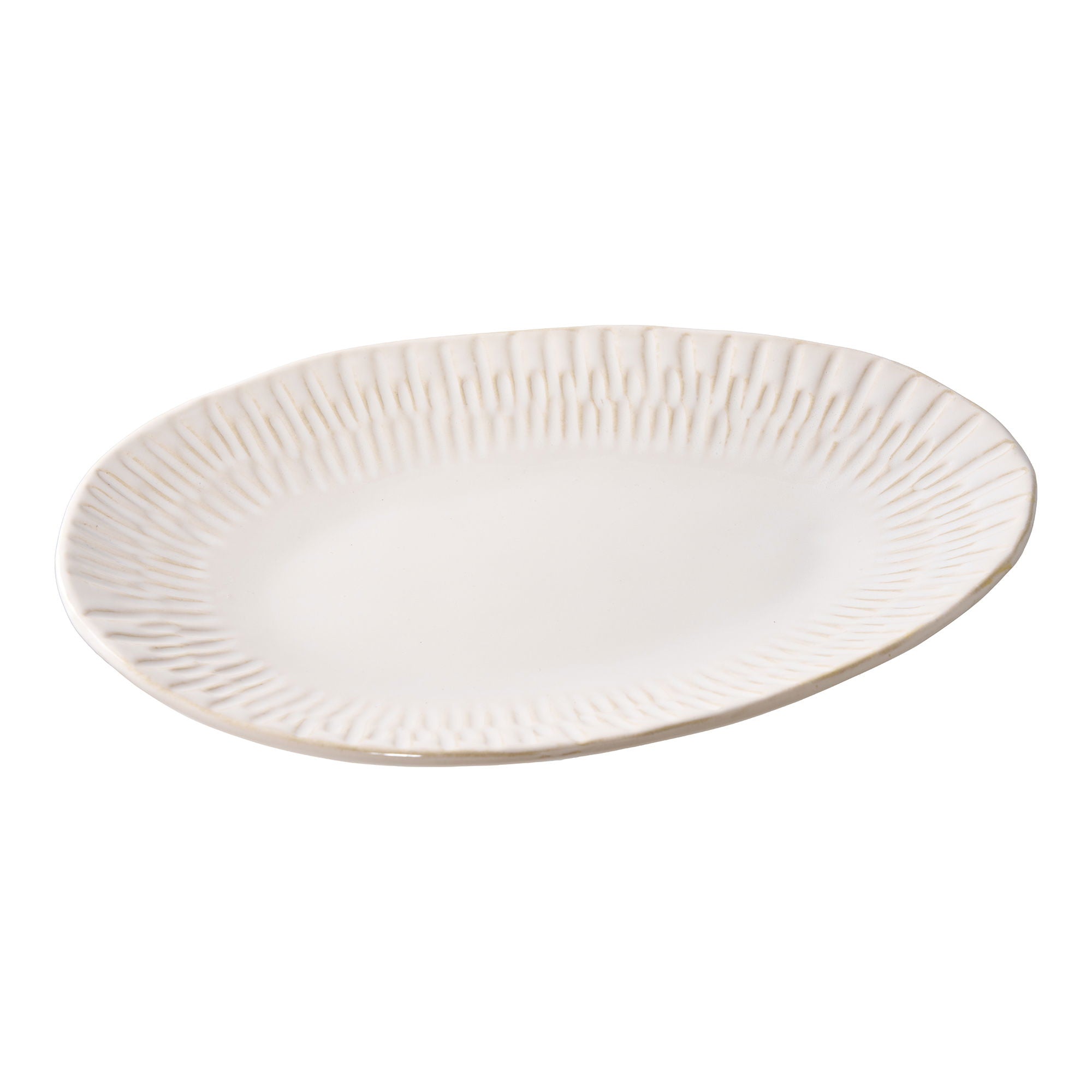 Bricka, keramik, vit