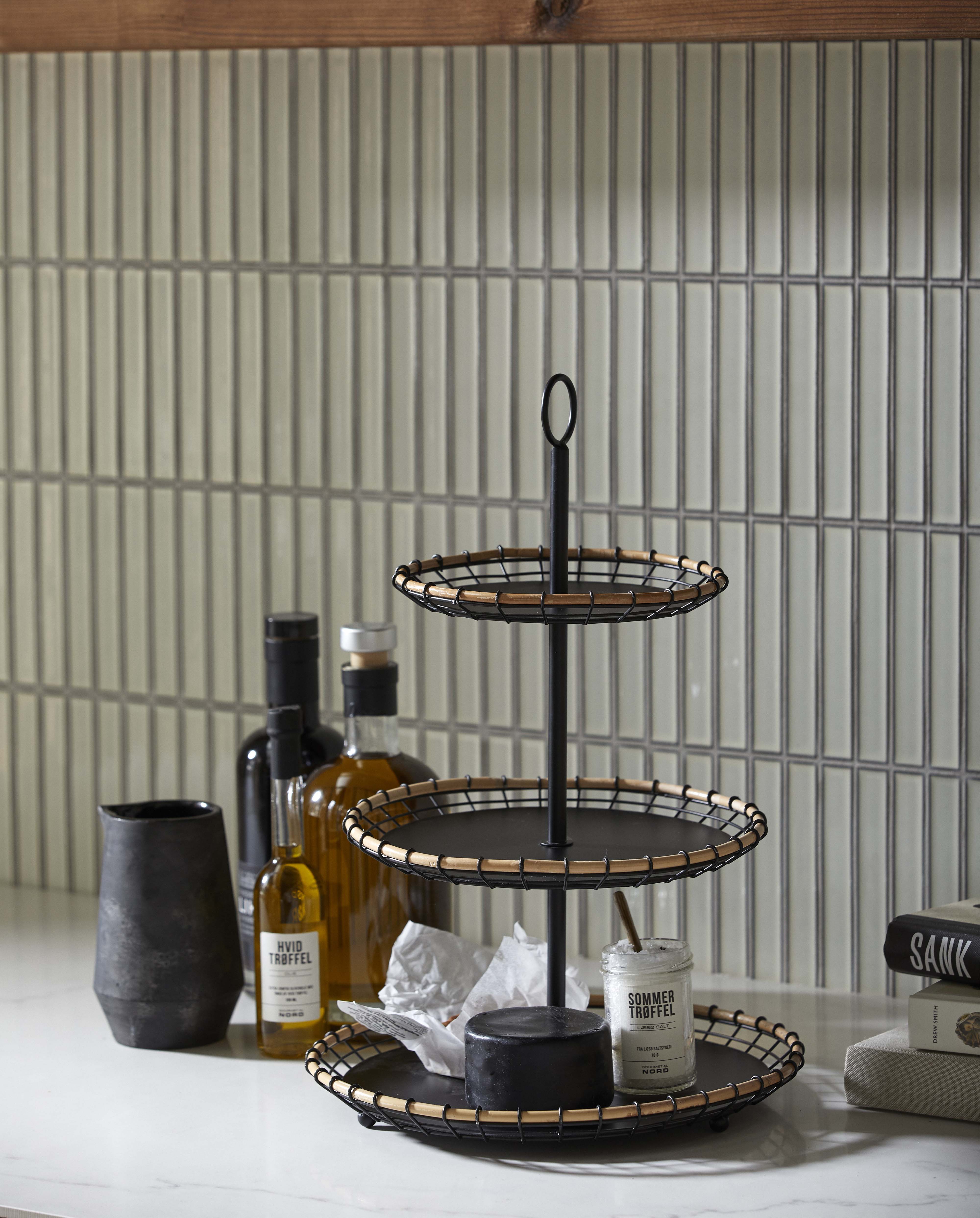 Hana Etagere, Metal - Black, Nordal, förvaring