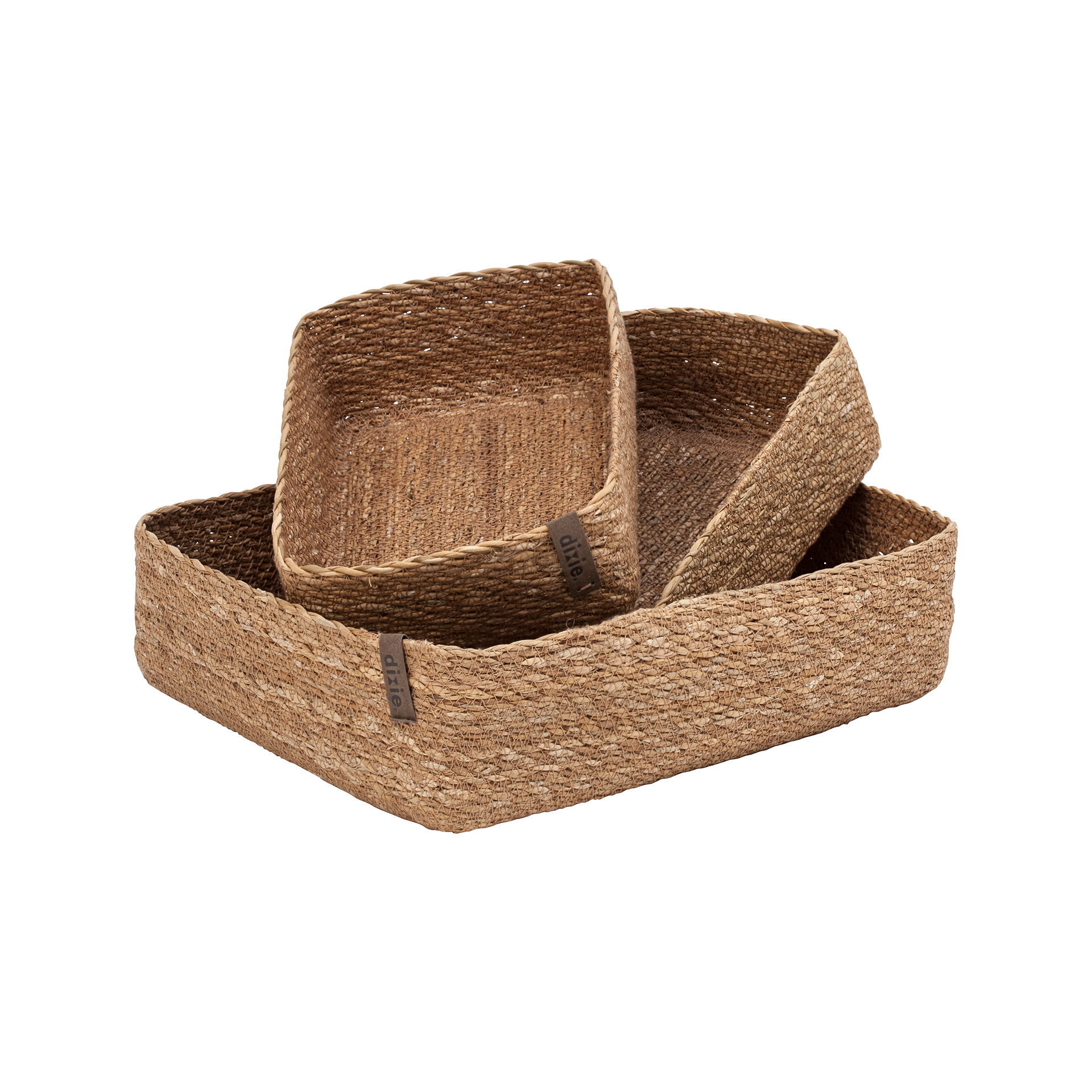 Drawer Low Emil Natural S/3, Dixie, korgar