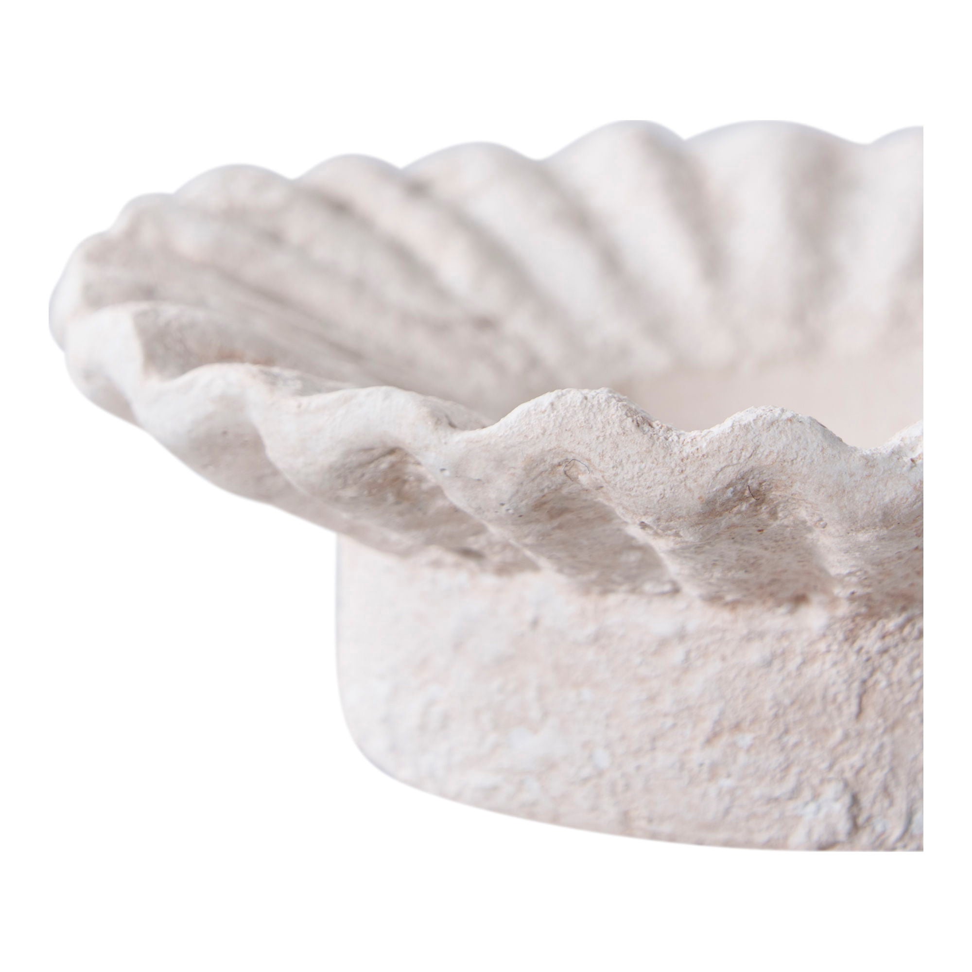 Ljuslykta, vit cement 2-pack