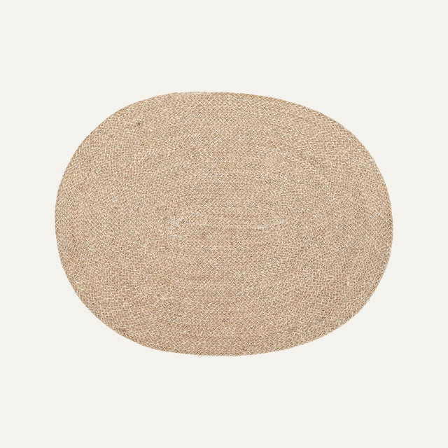 Placemat Ella White/natural Oval, Dixie, bordstabletter