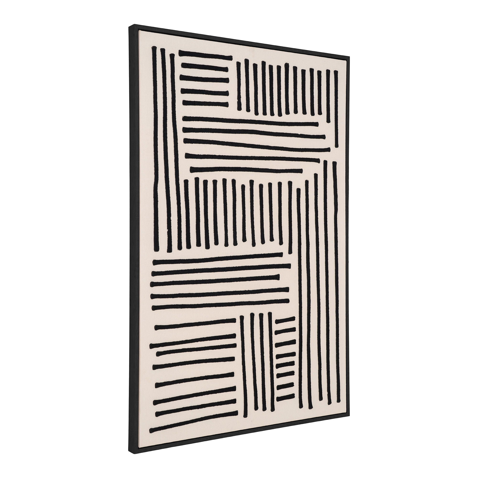 Lipari Canvastryck, svart/beige