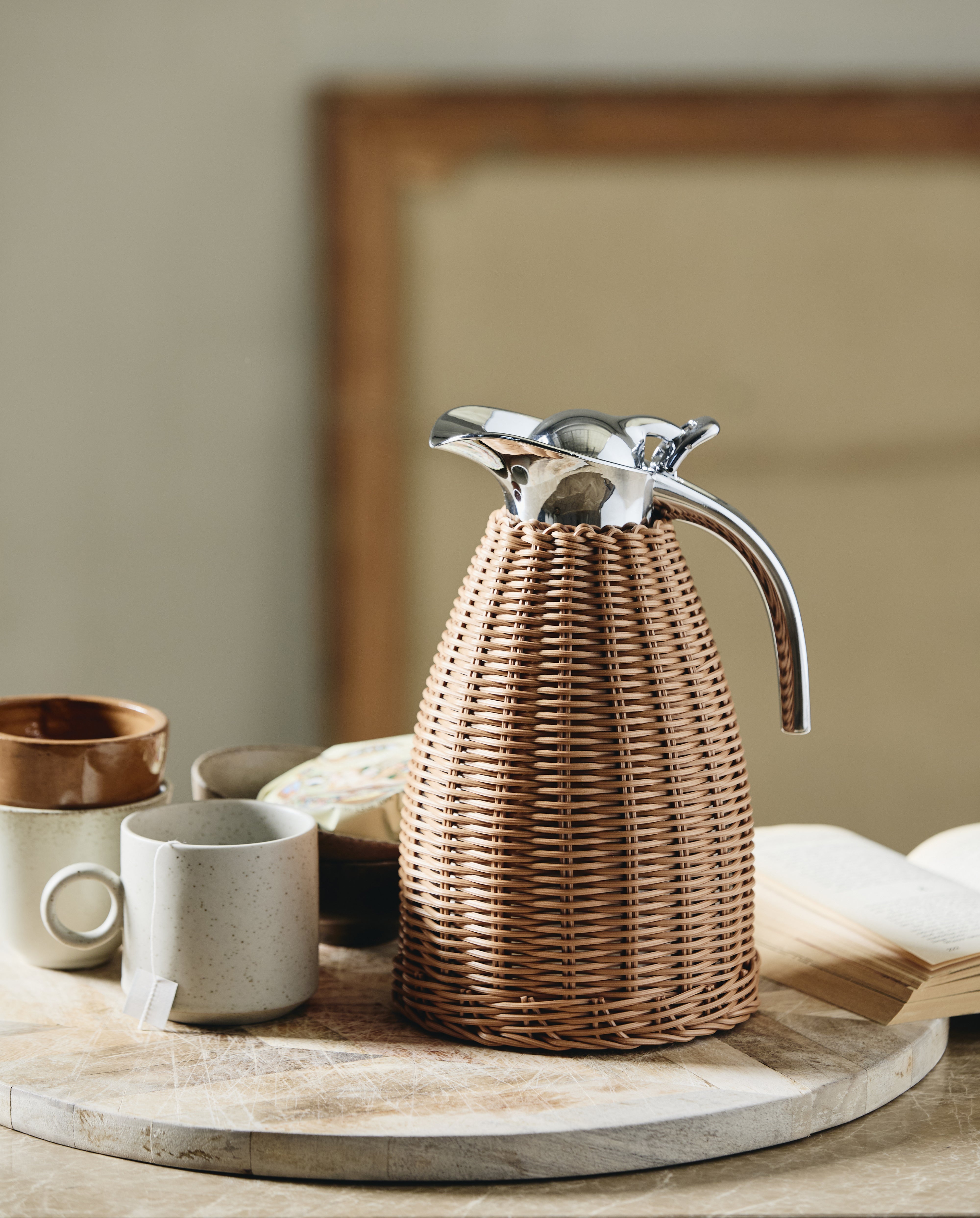 Grainy Cup W. Handle, Sand, Nordal, koppar och muggar