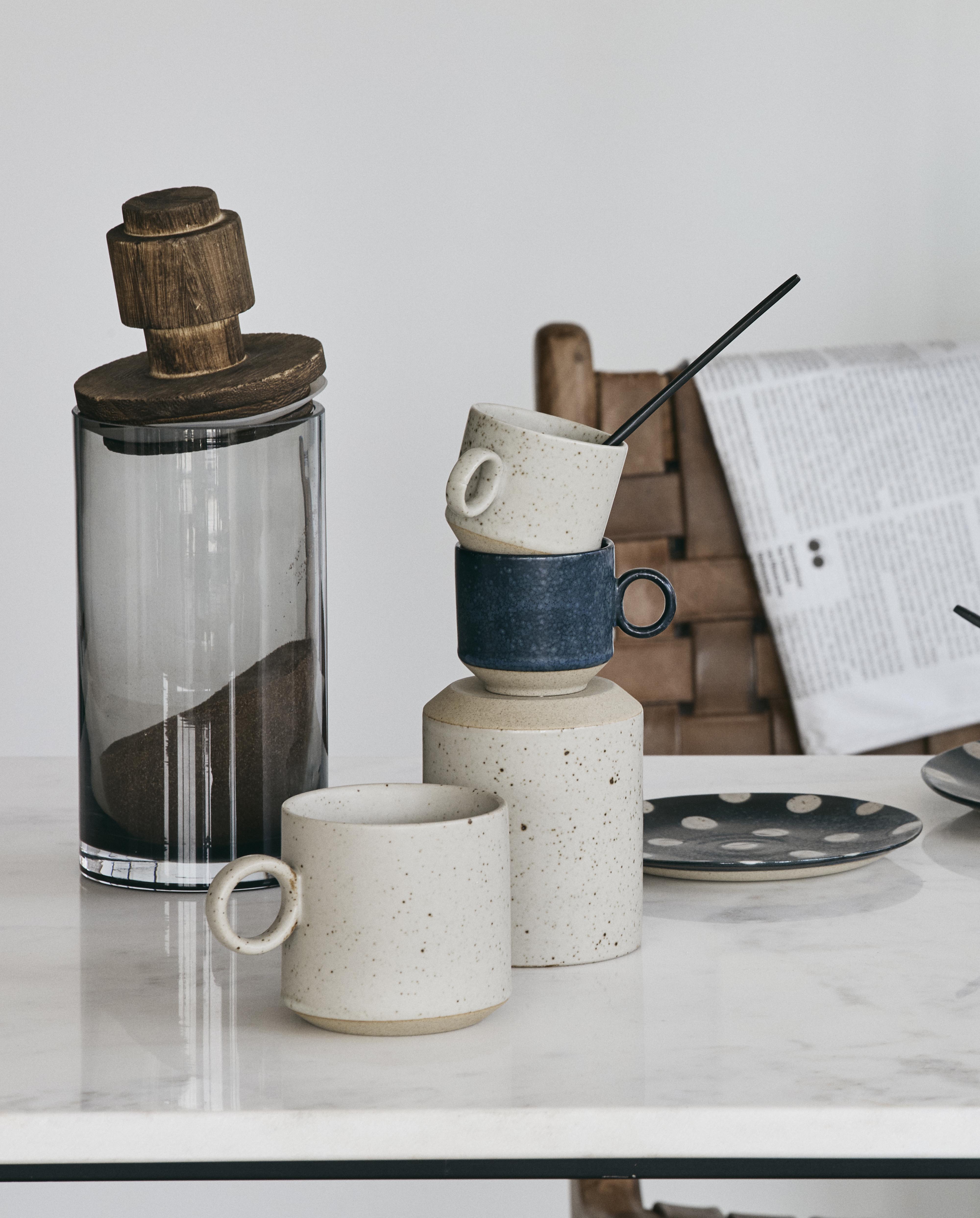 Grainy Espresso Cup, Dark Blue, Nordal, koppar och muggar