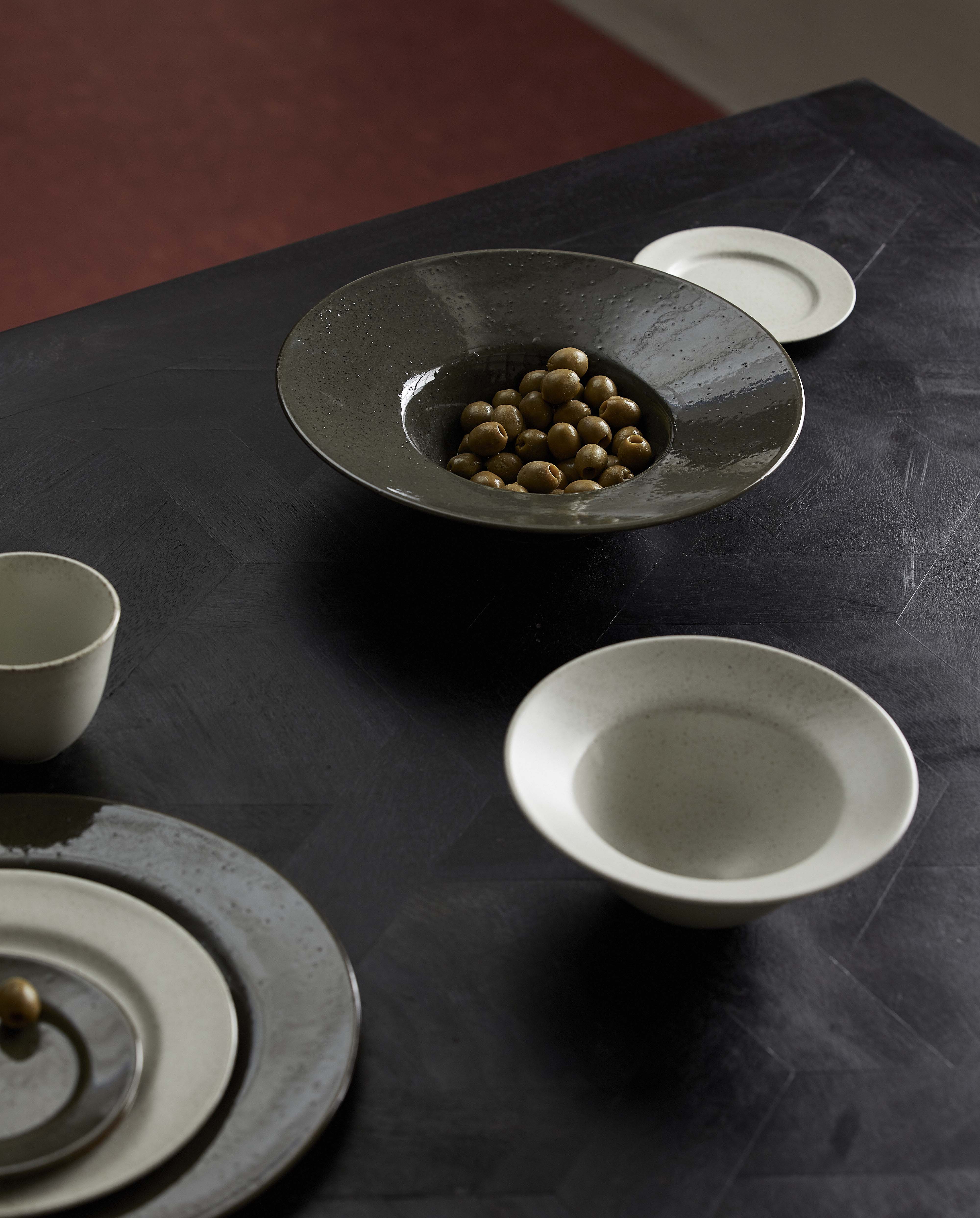 Grawa Pasta Plate, Dark Green, Nordal, tallrikar och fat