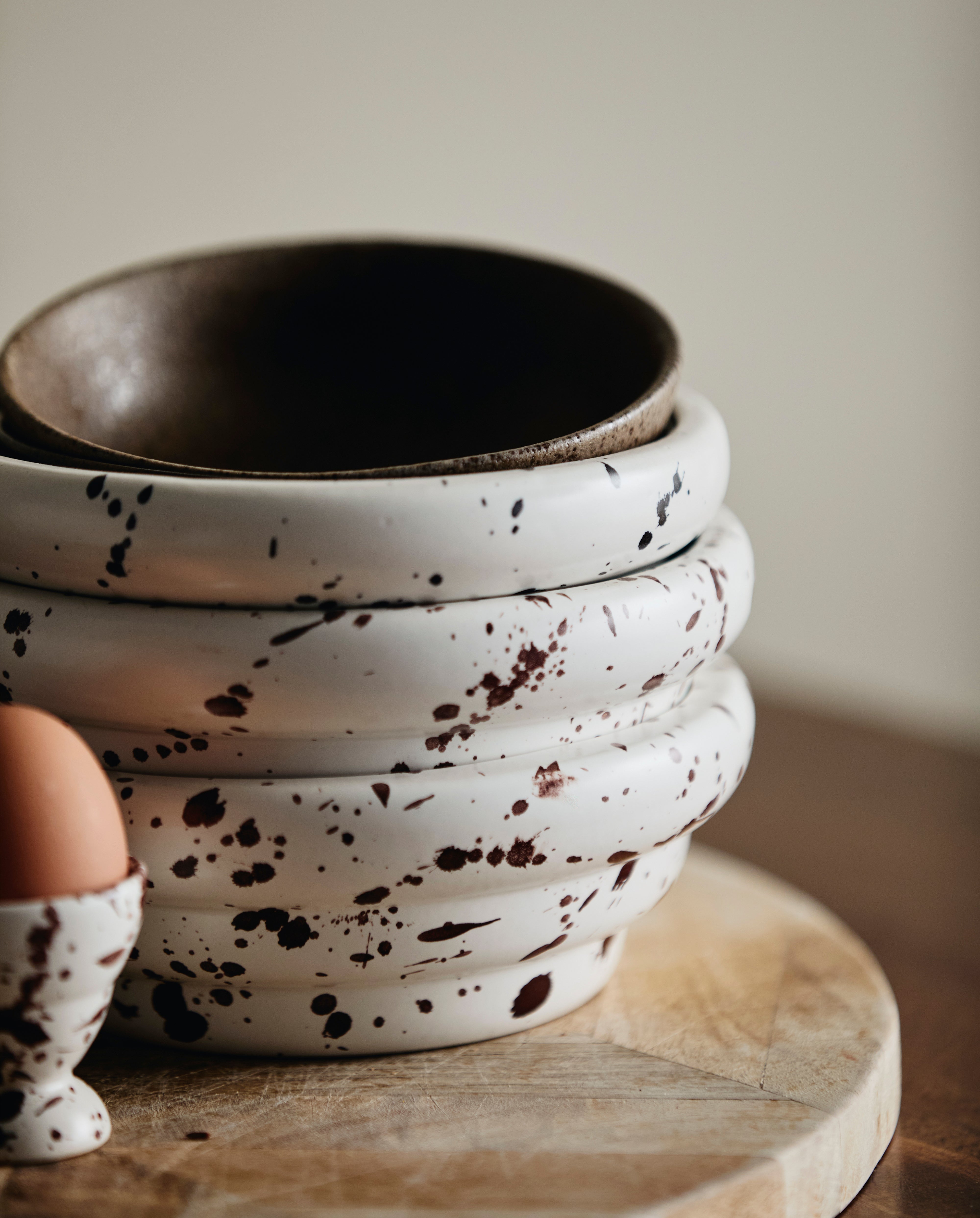 Ria Bowl W. Splash - Ivory, Nordal, köksredskap