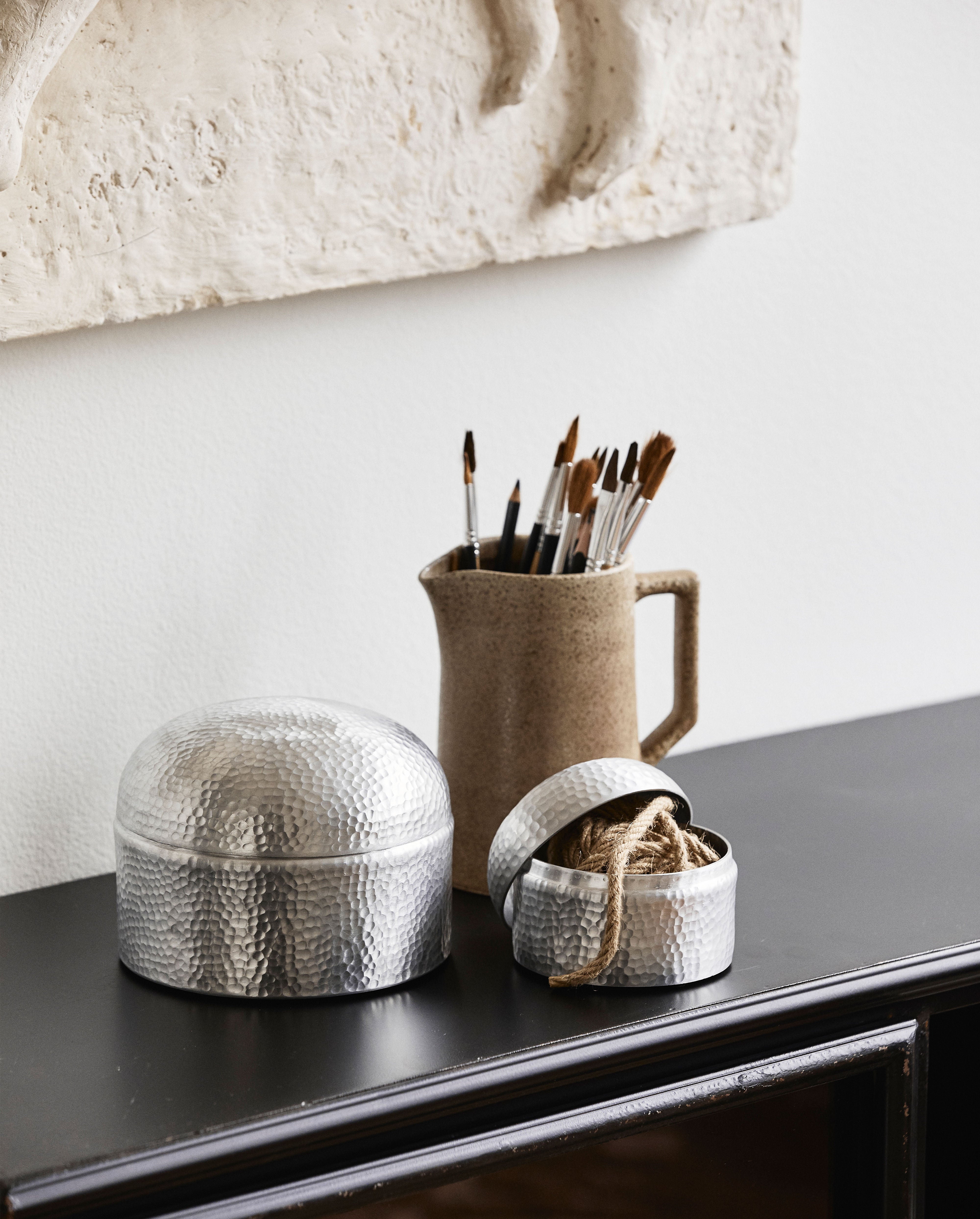 Macau Storage, L, Aluminum - Chrome Finish, Nordal, förvaring