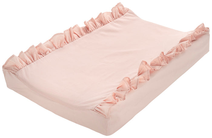 Skötbäddsöverdrag Volang 50x70 Cm Rosa, Borganäs of Sweden, barnartiklar badrum