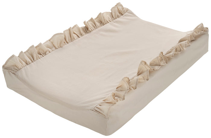 Skötbäddsöverdrag Volang 50x70 Cm Sand, Borganäs of Sweden, barnartiklar badrum
