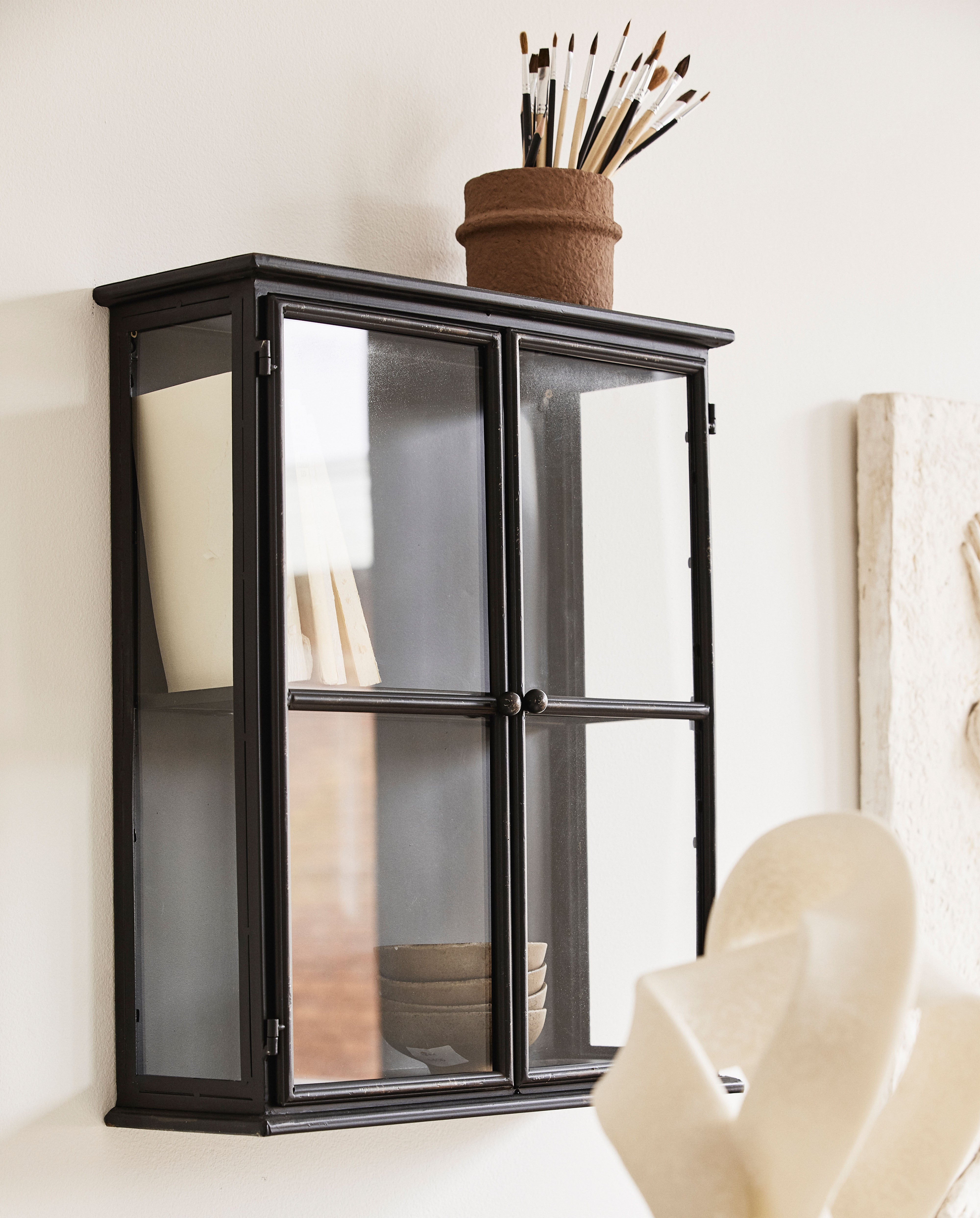 Downtown, Wall Cabinet, Black, Nordal, vägghyllor & väggskåp