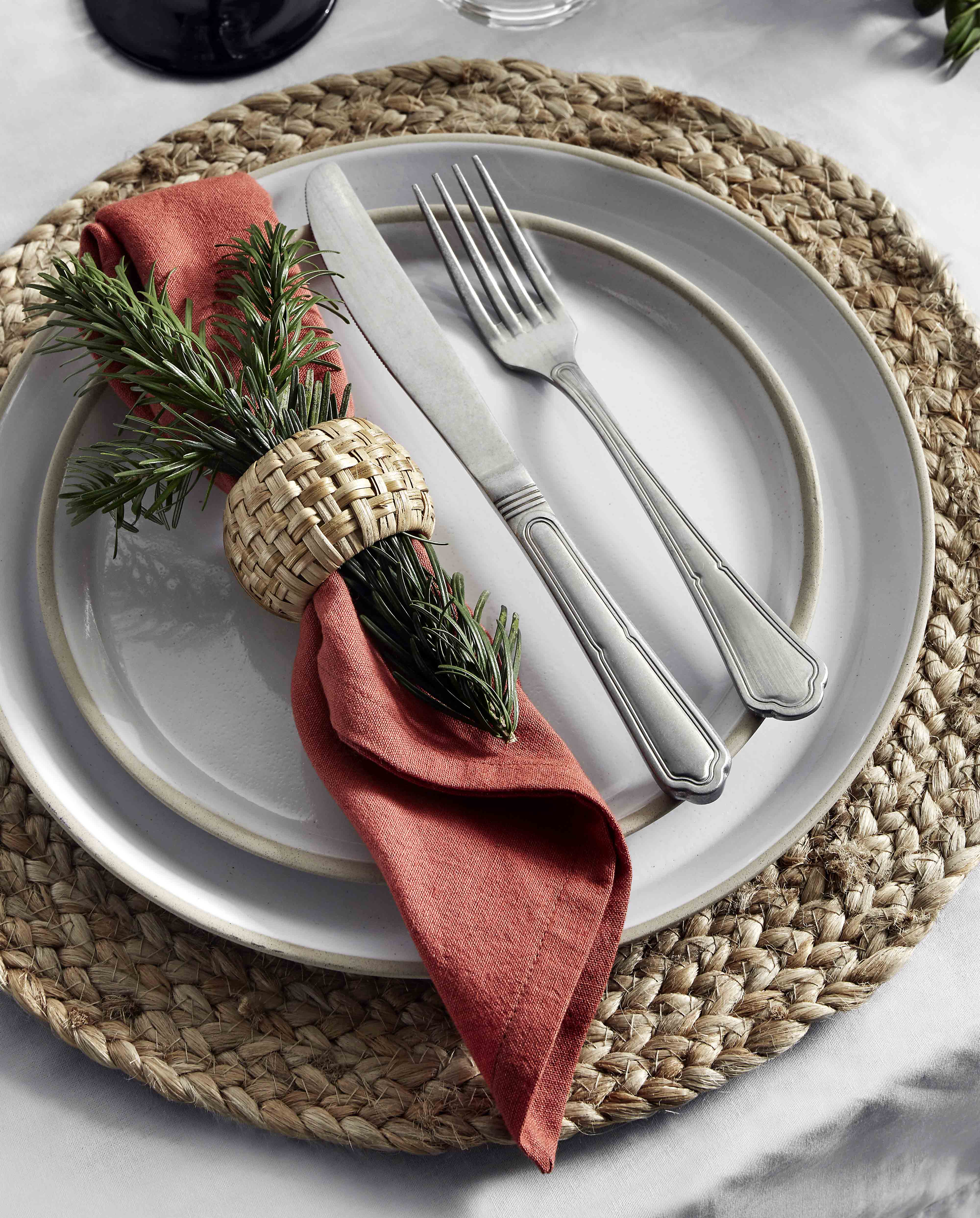 Placemat, Round, Natural, Jute, Nordal, köksredskap