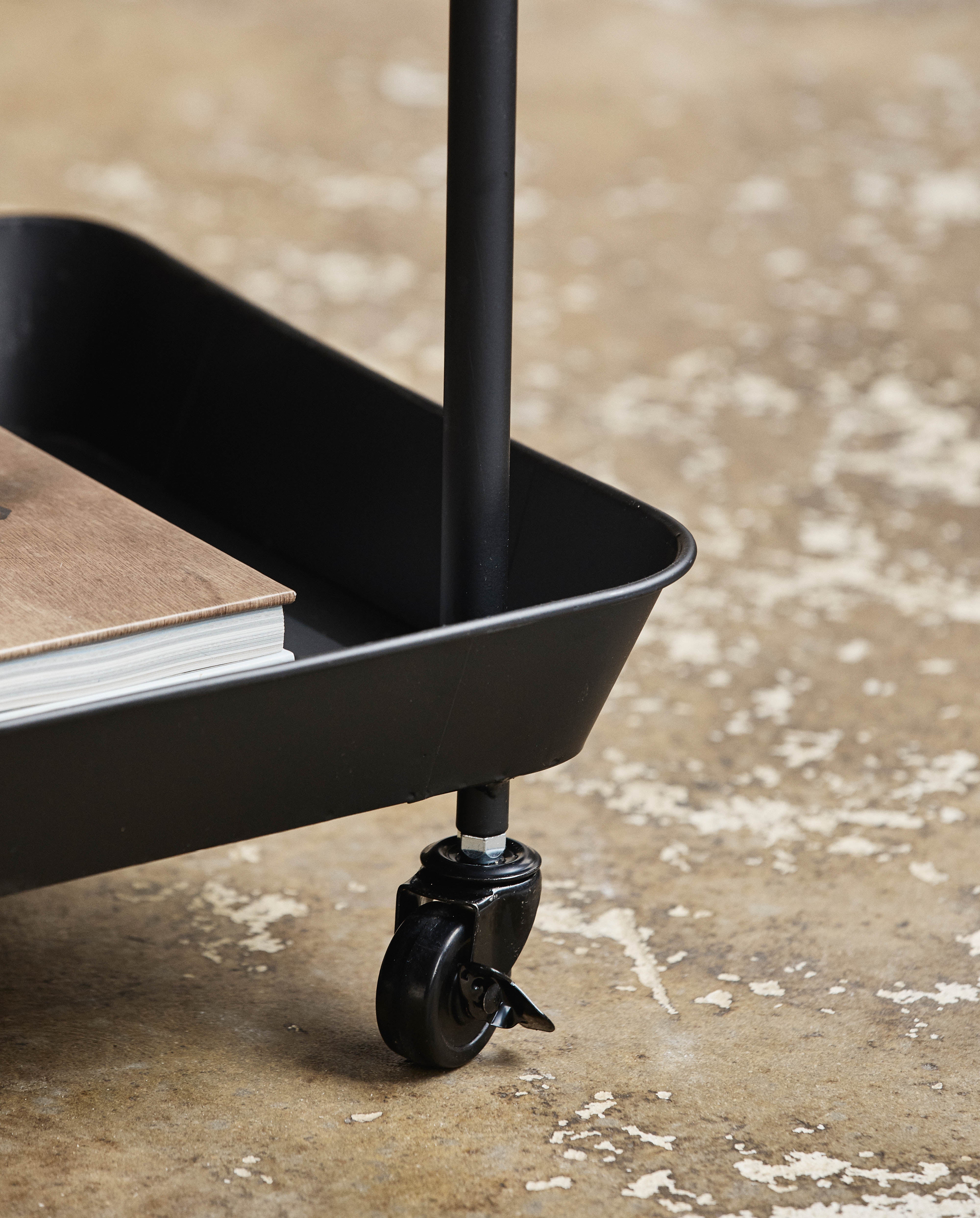 Fulda Iron Trolley On Wheels - Black, Nordal, möbler