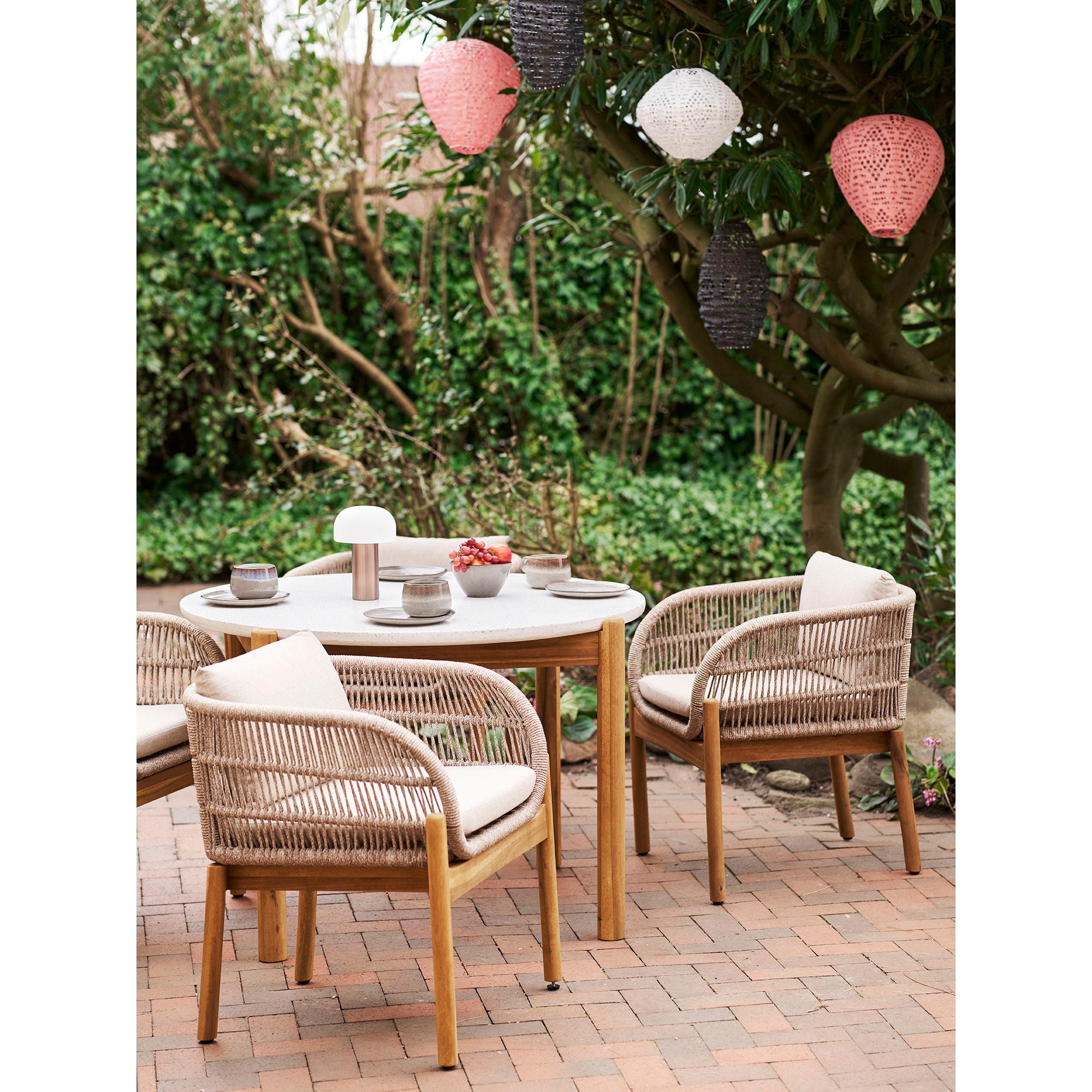 HARWOOD LED-lanterna, vit