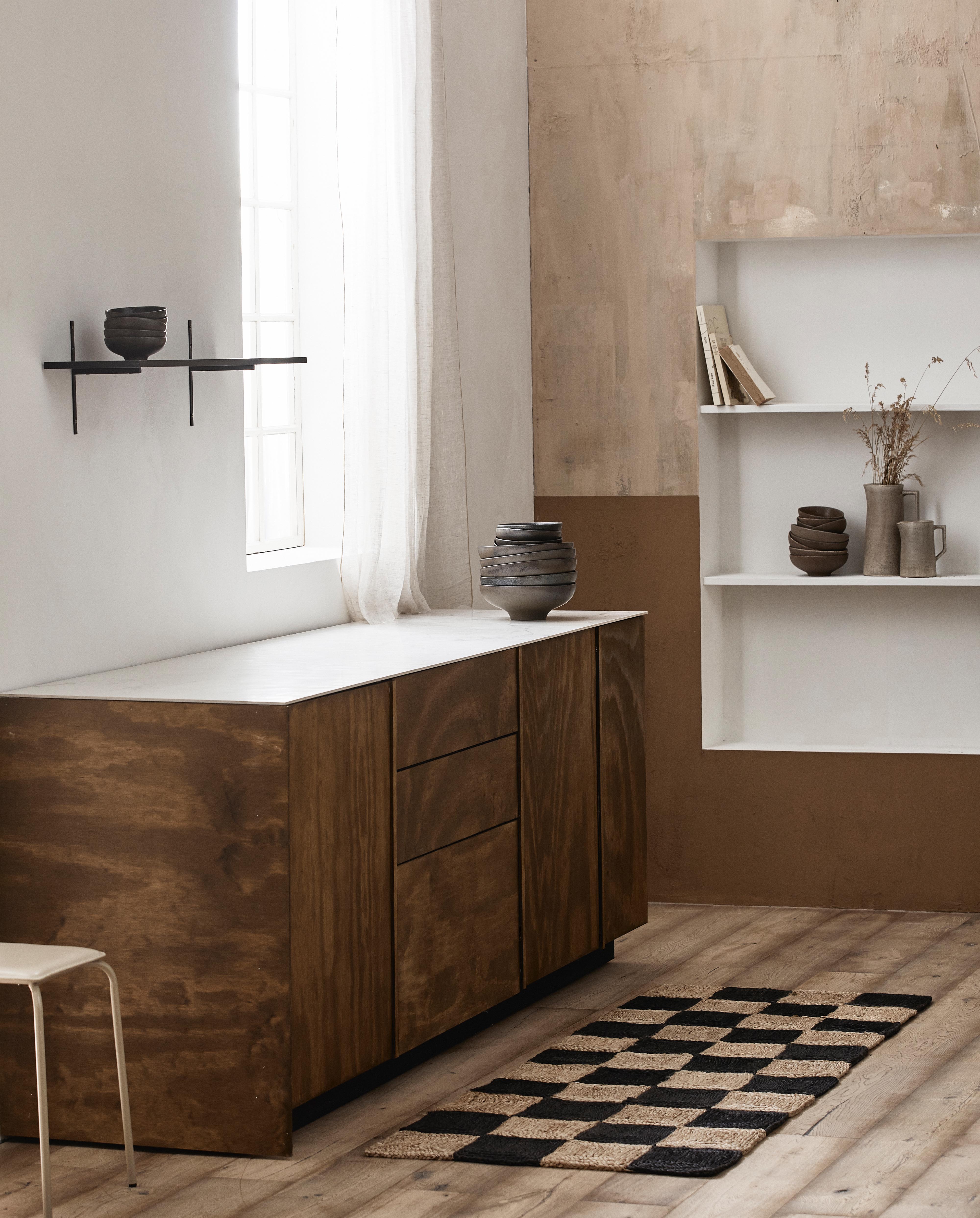 Inez Bowl, L - Black, Nordal, köksredskap