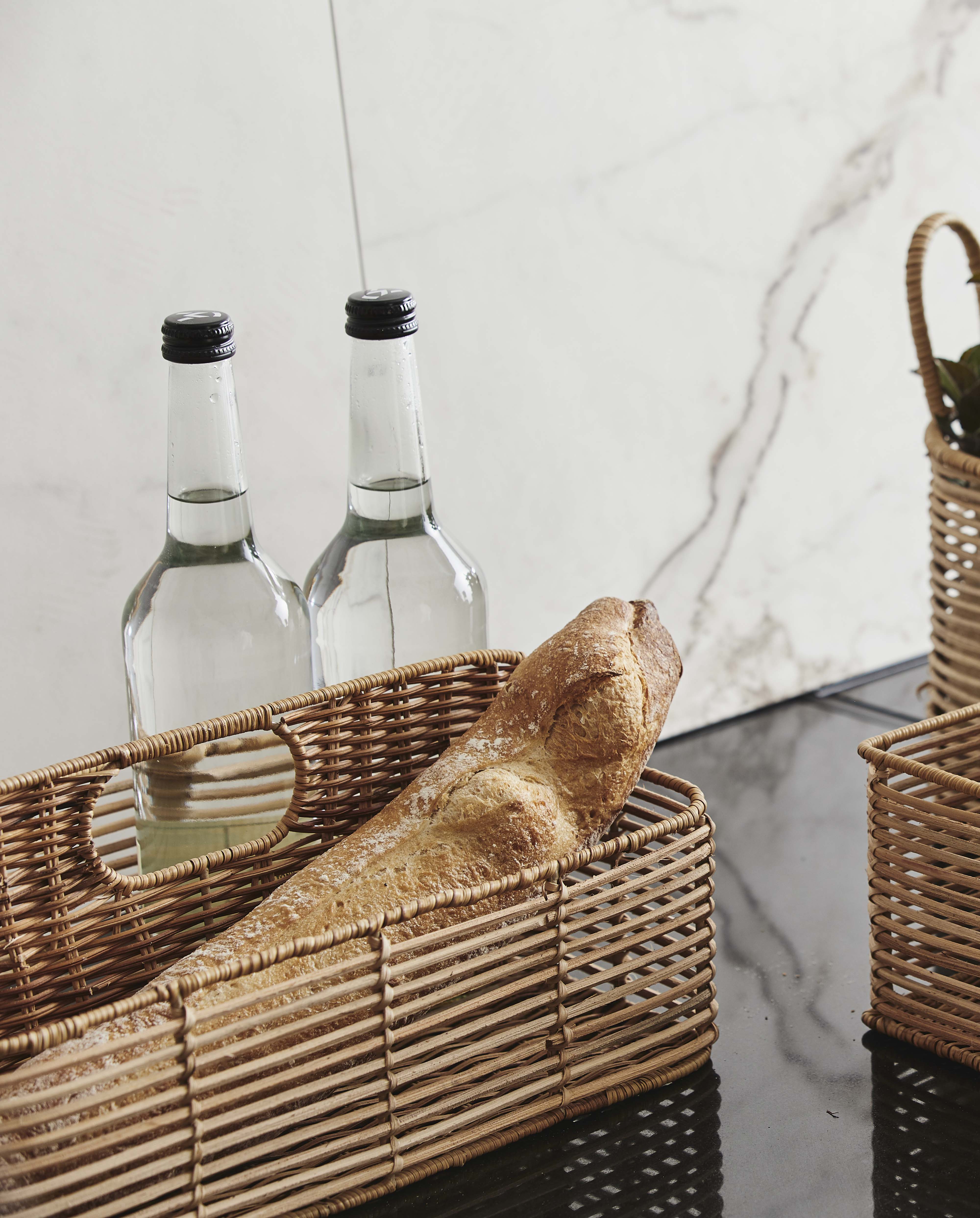 Zadar Rattan Holder, 2 Dividers - Nature, Nordal, förvaring