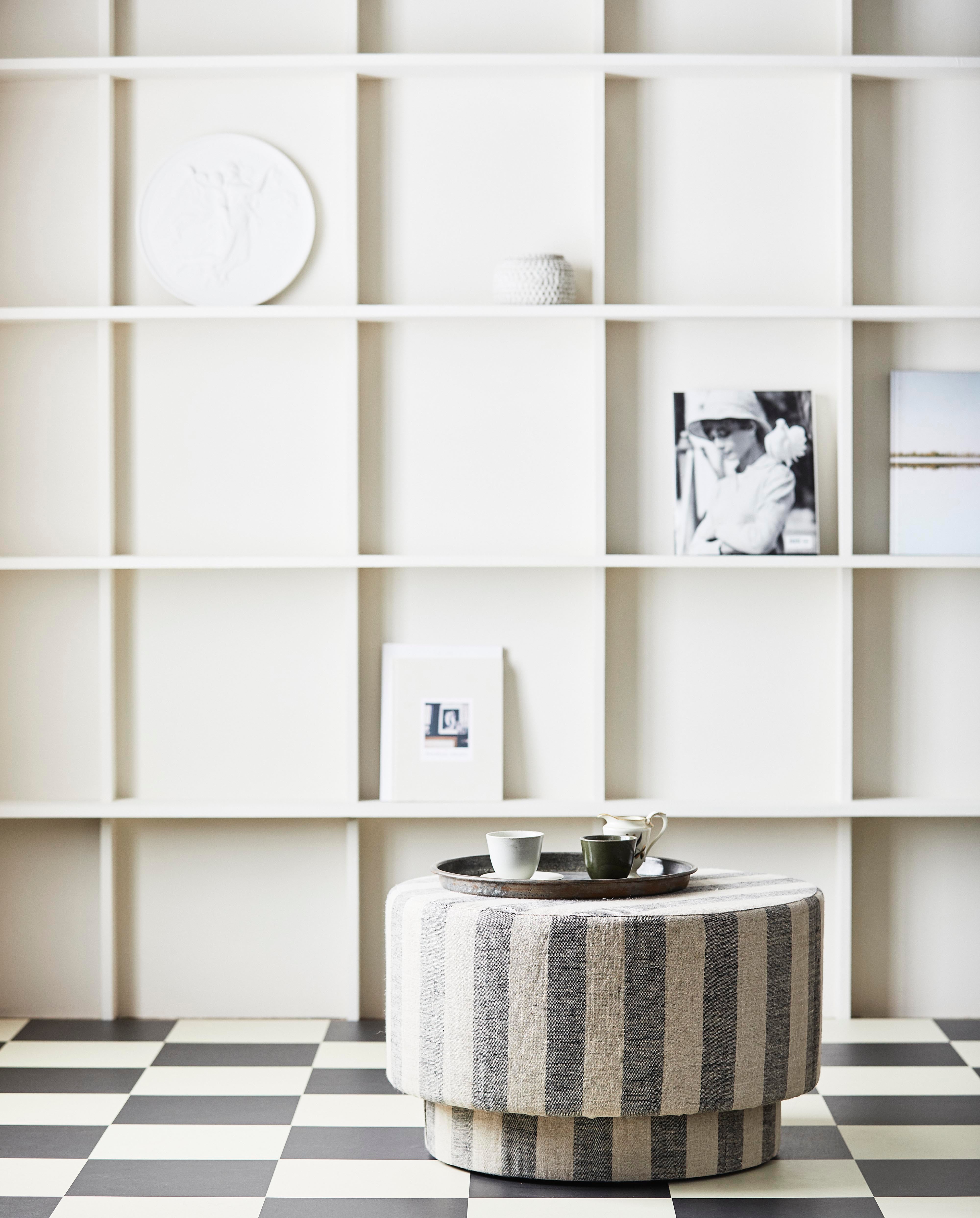 Ladoga Pouf - Stripe Version, Nordal, bänkar & pallar