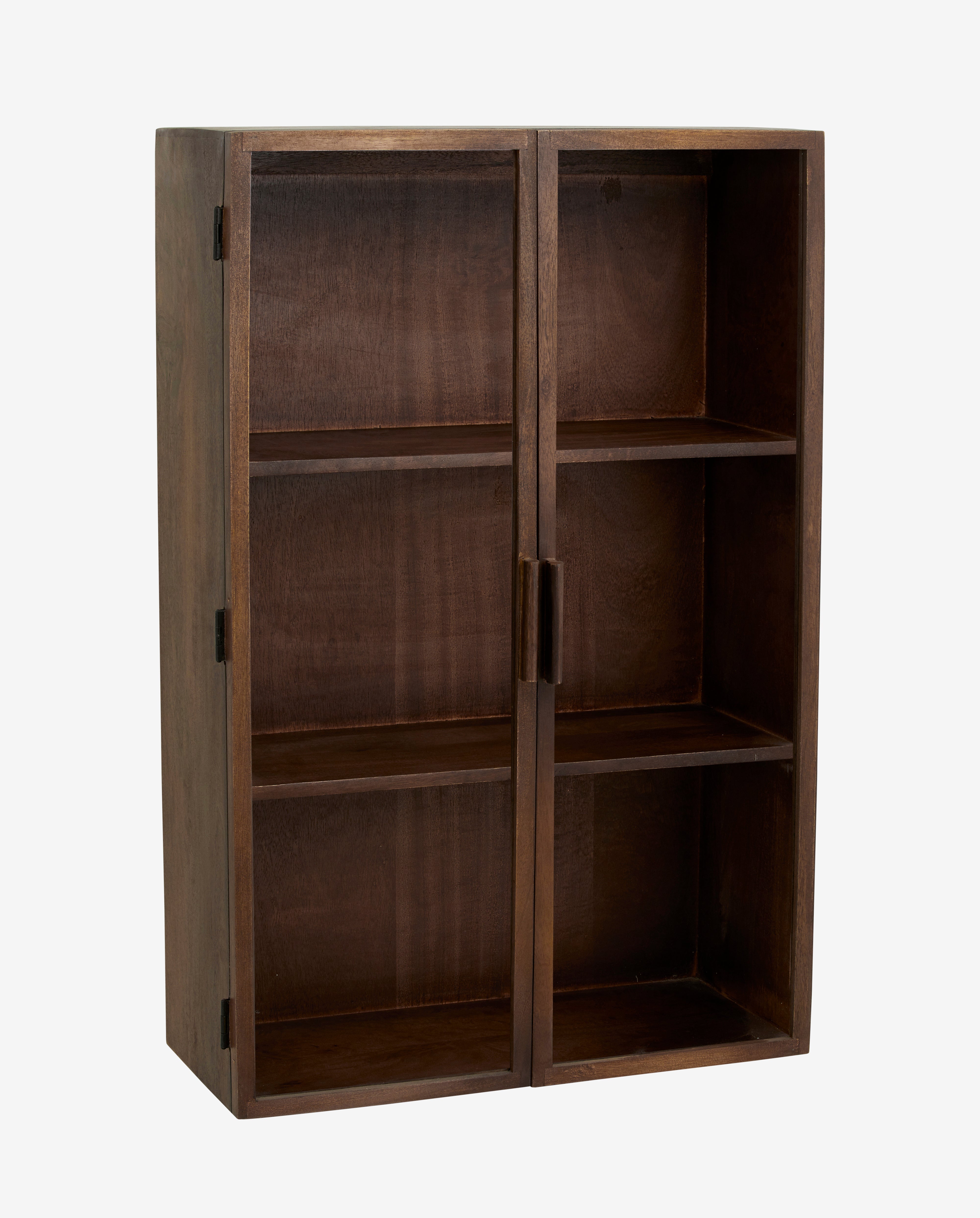 Nango Wall Cabinet, 2 Door, Dark Brown, Nordal, vägghyllor & väggskåp