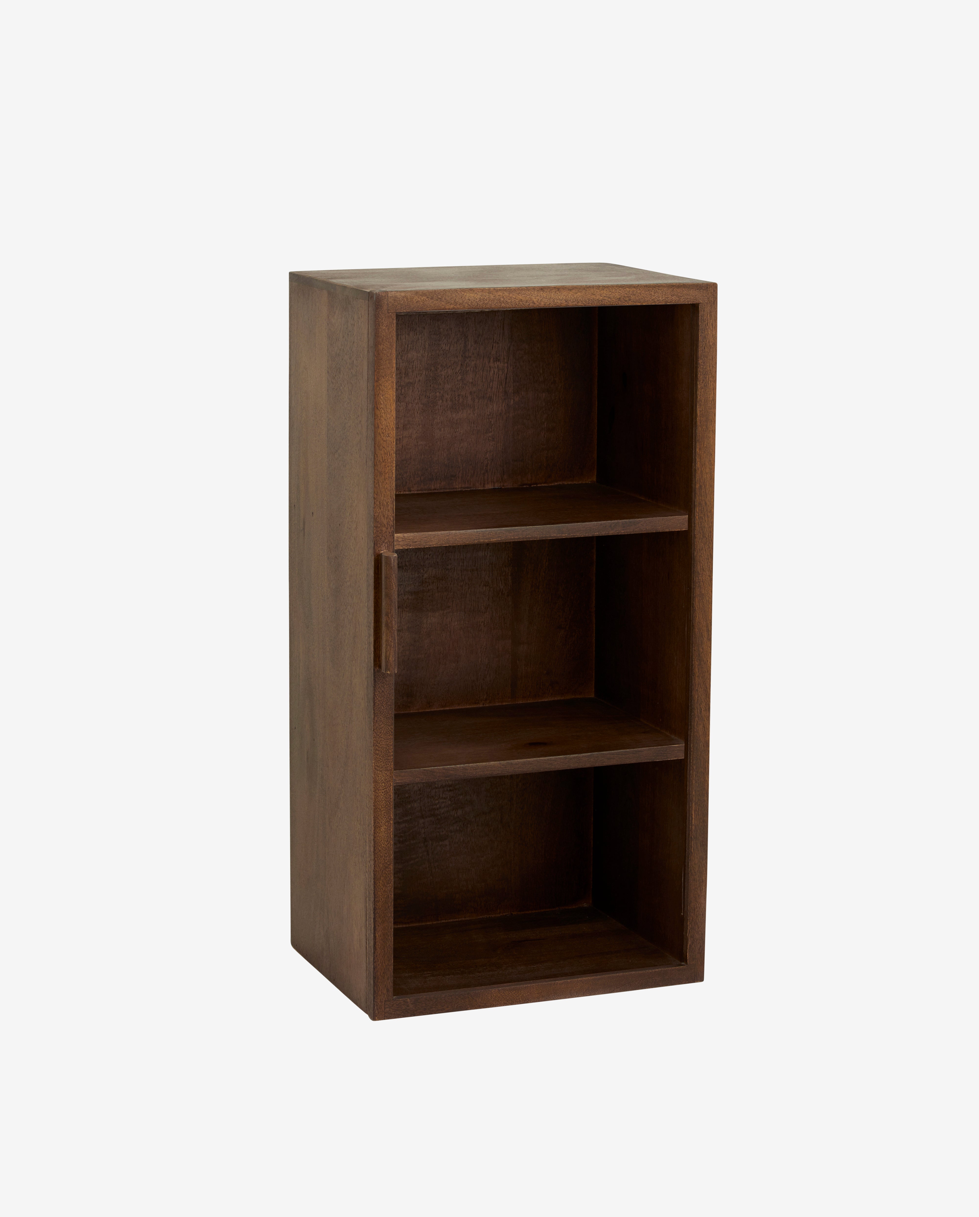 Nango Wall Cabinet, 1 Door, Dark Brown, Nordal, möbler
