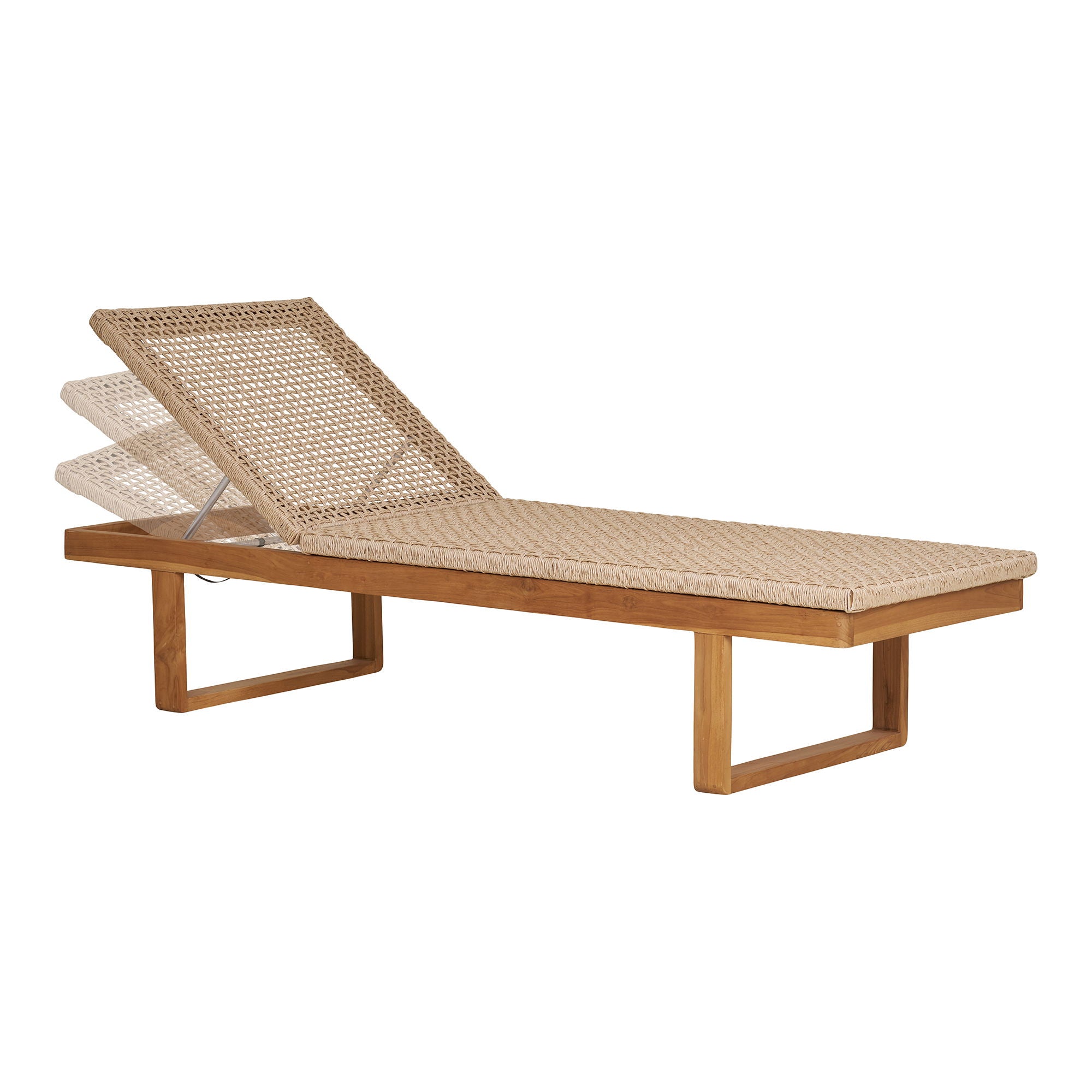 Derby solsäng, teak/polyrattan