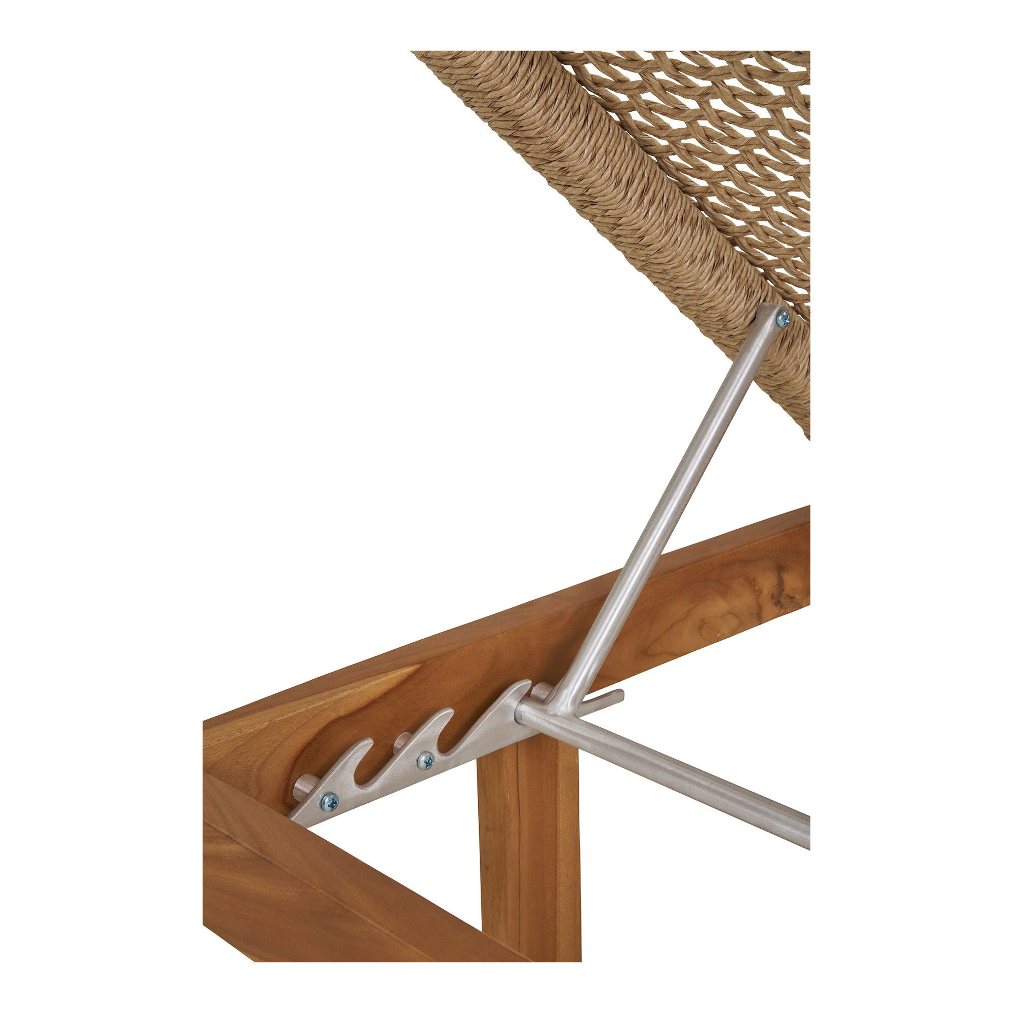Derby solsäng, teak/polyrattan