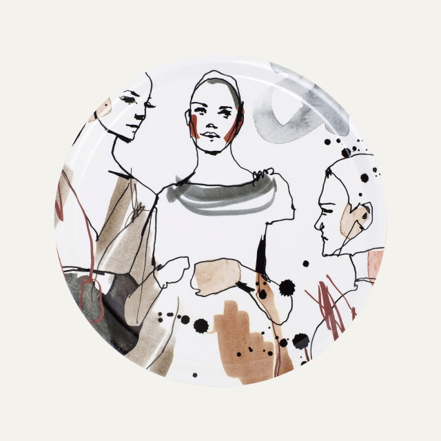 Tray Fashion Mingel D25cm, Dixie, decoration