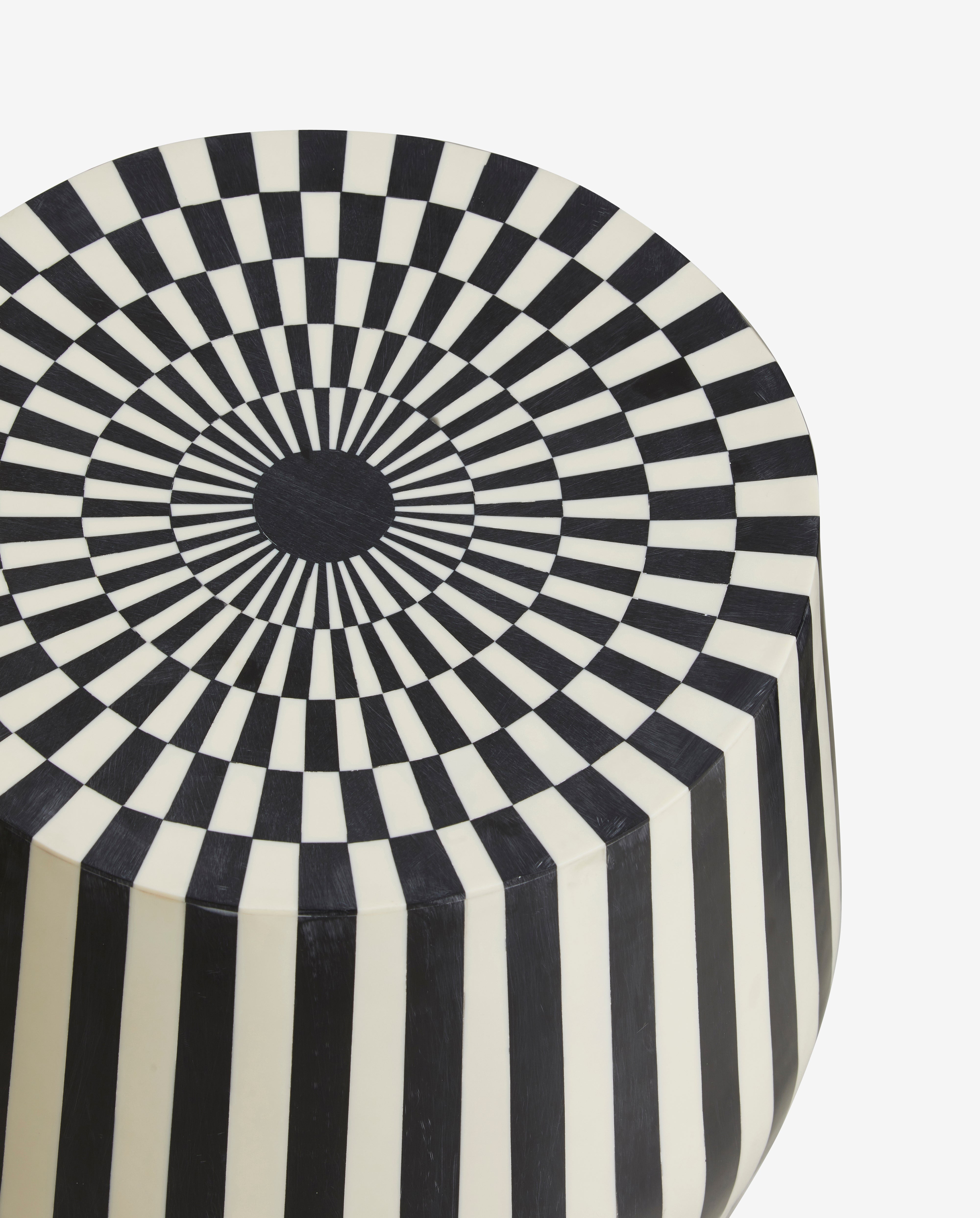 Taura Side Table/stool - Black/ivory, Nordal, bänkar & pallar