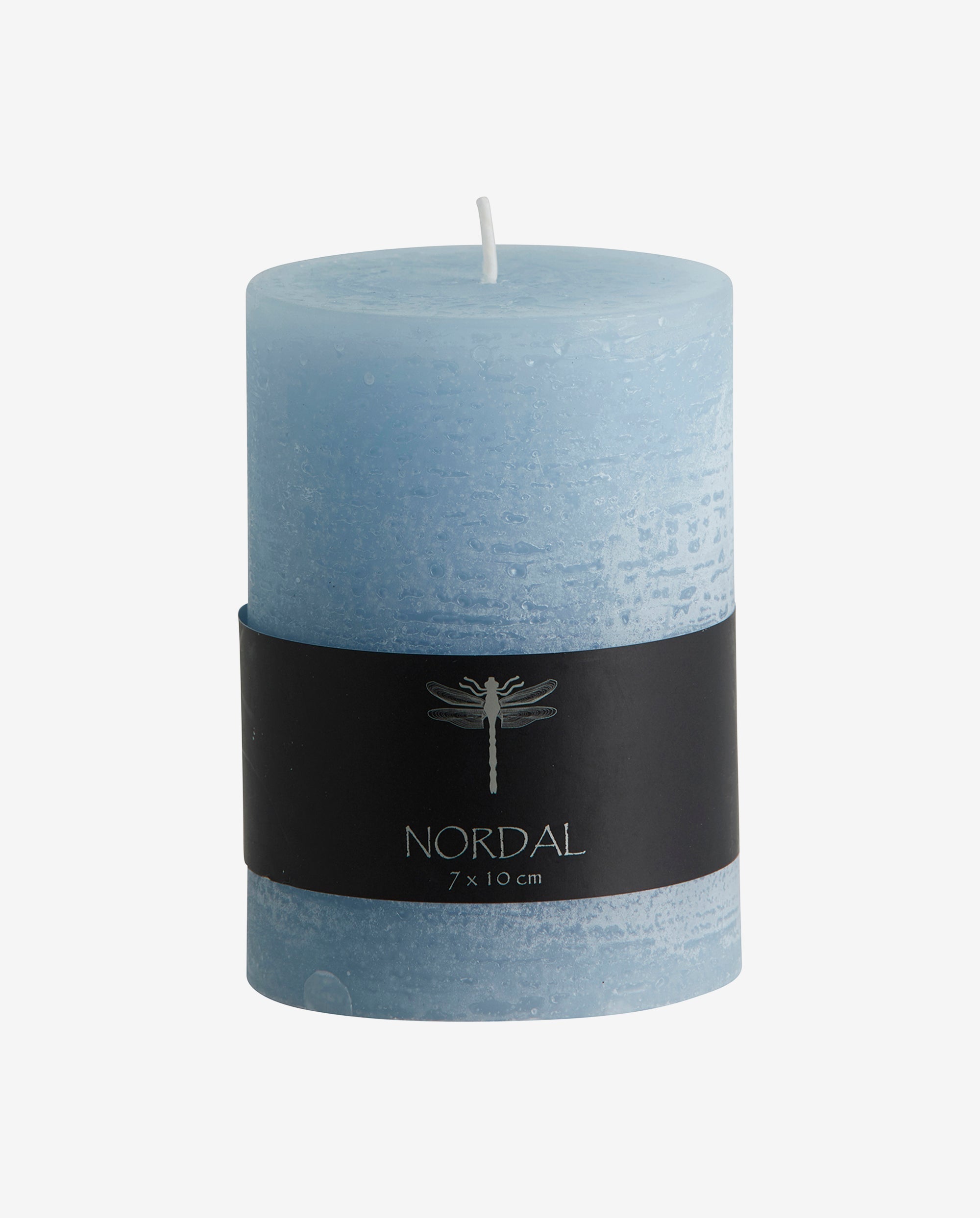 Candle, M - Light Blue, Nordal, ljus & ljuslyktor