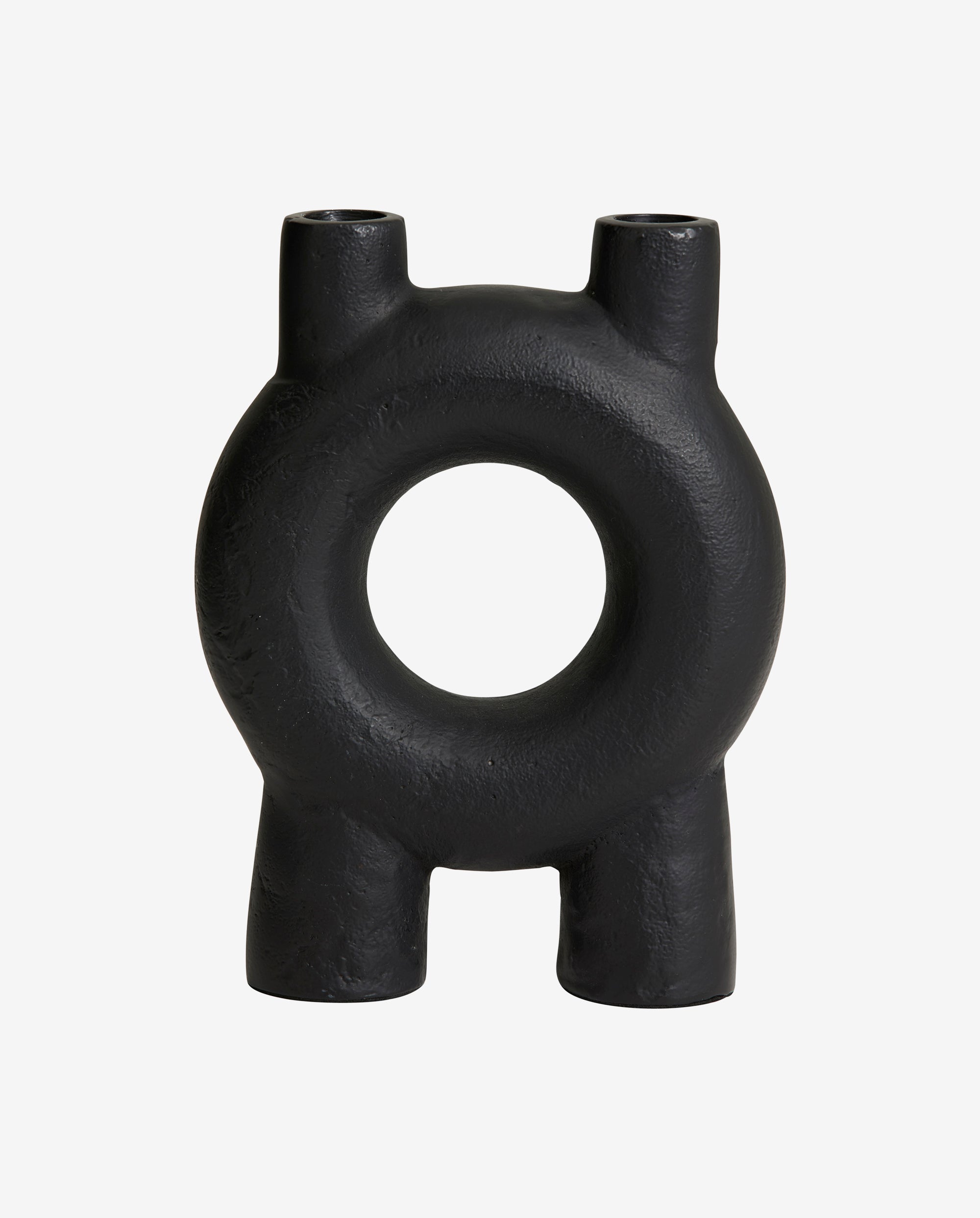 Oja Candle Holder, Large - Black, Nordal, ljus & ljuslyktor