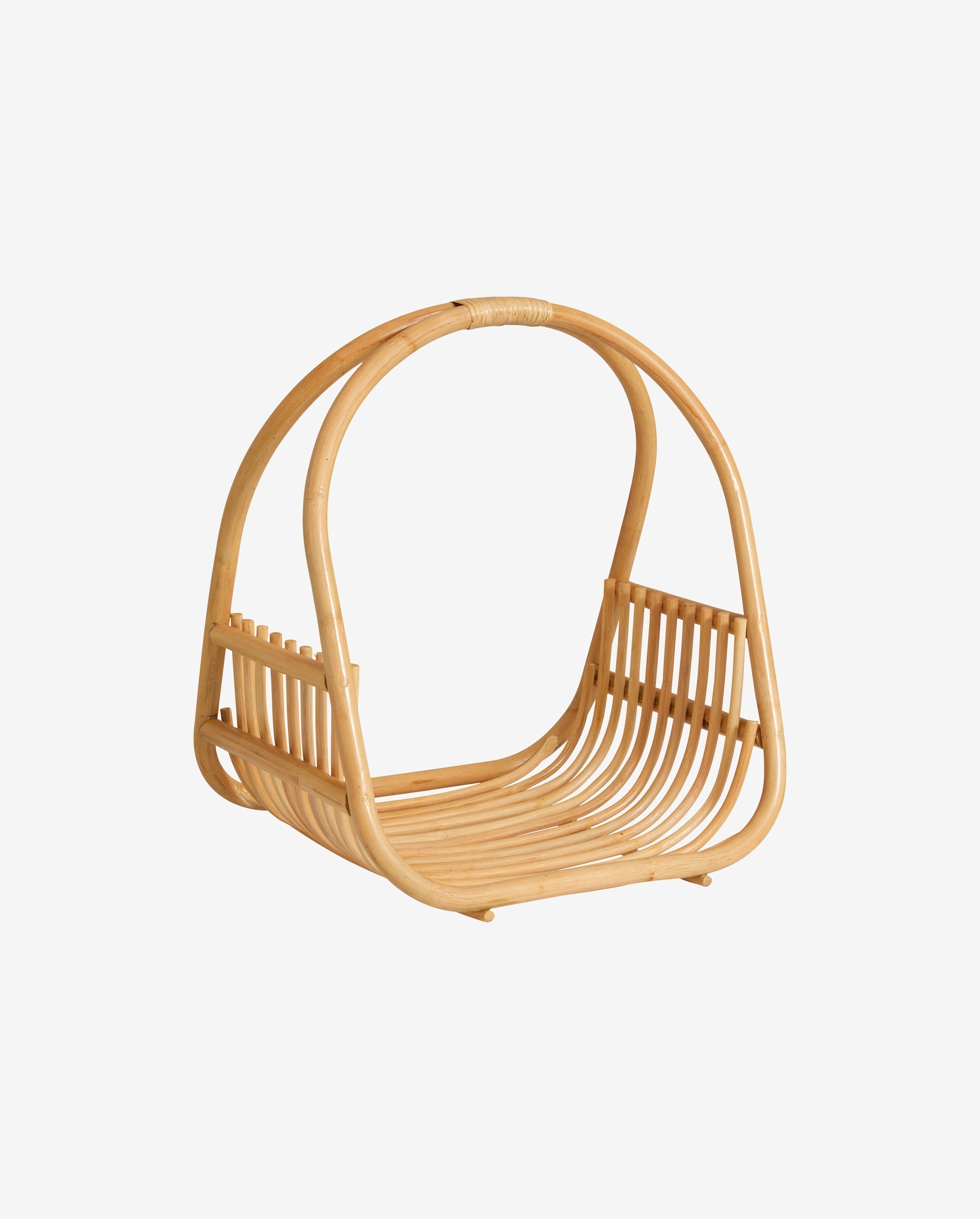 Roa Basket W/handle - Polished Rattan, Nordal, förvaring