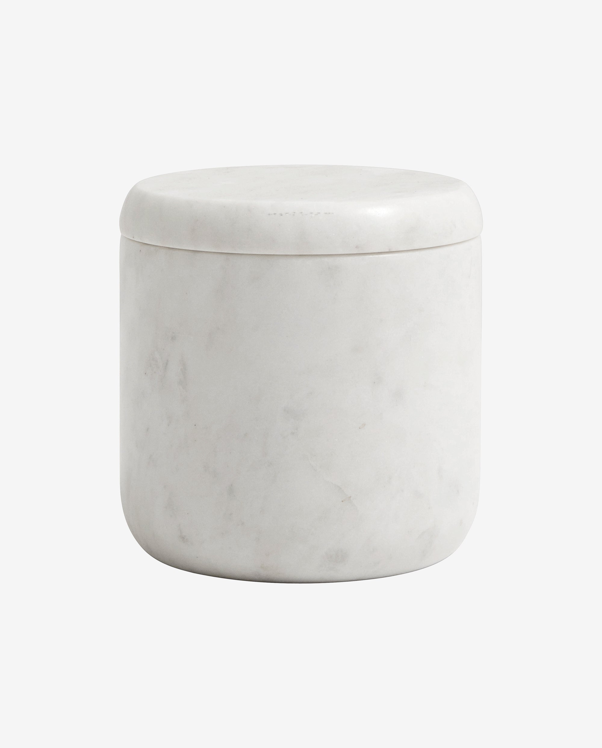Jar W/lid, White Marble, Nordal, badrums inredning