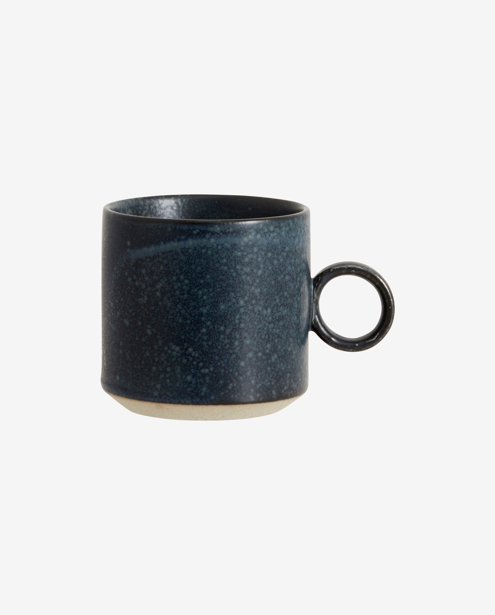 Grainy Cup W. Handle, Dark Blue, Nordal, koppar och muggar