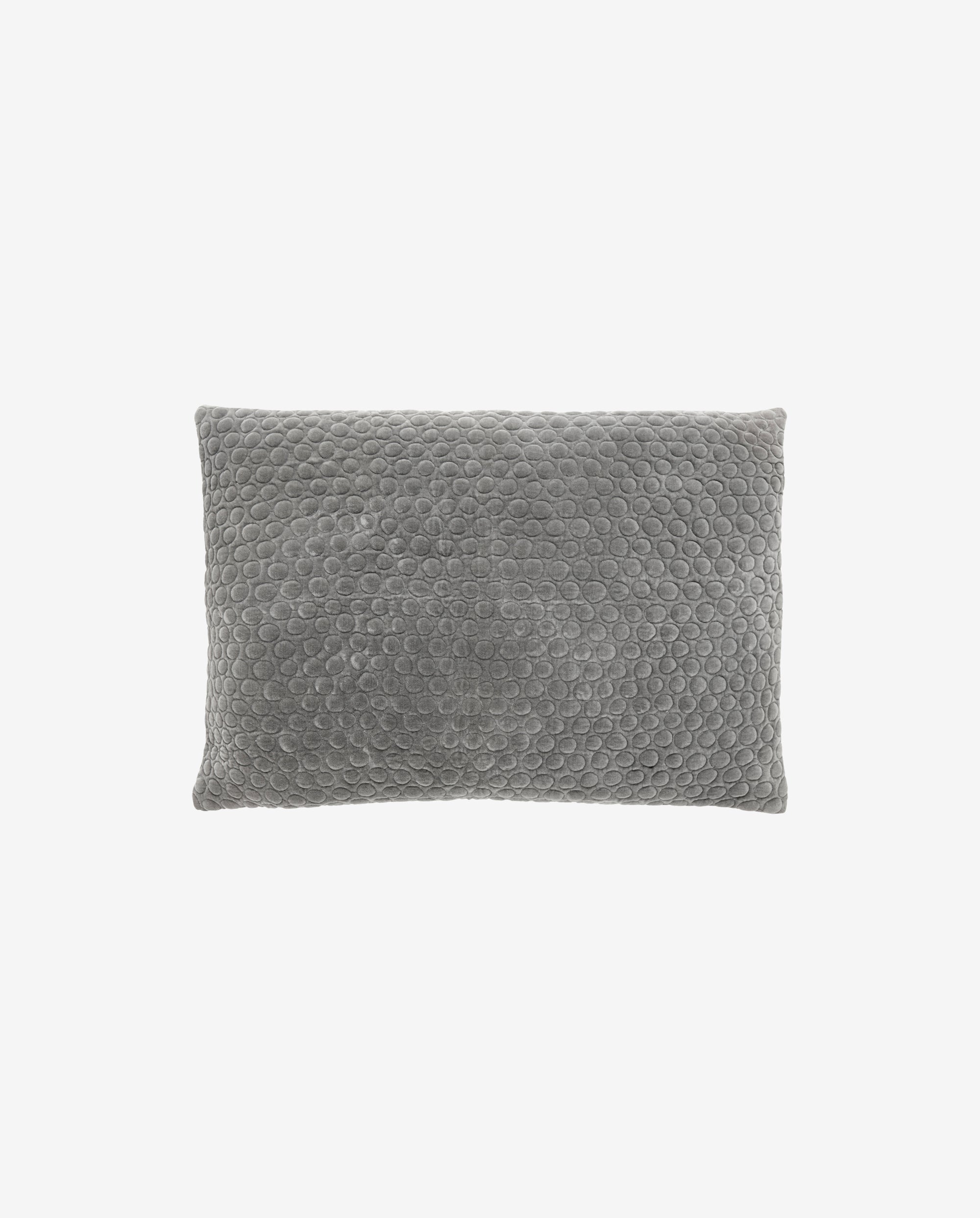 Mizar Cushion Cover, Grey, Velvet, Nordal, sovrums textilier