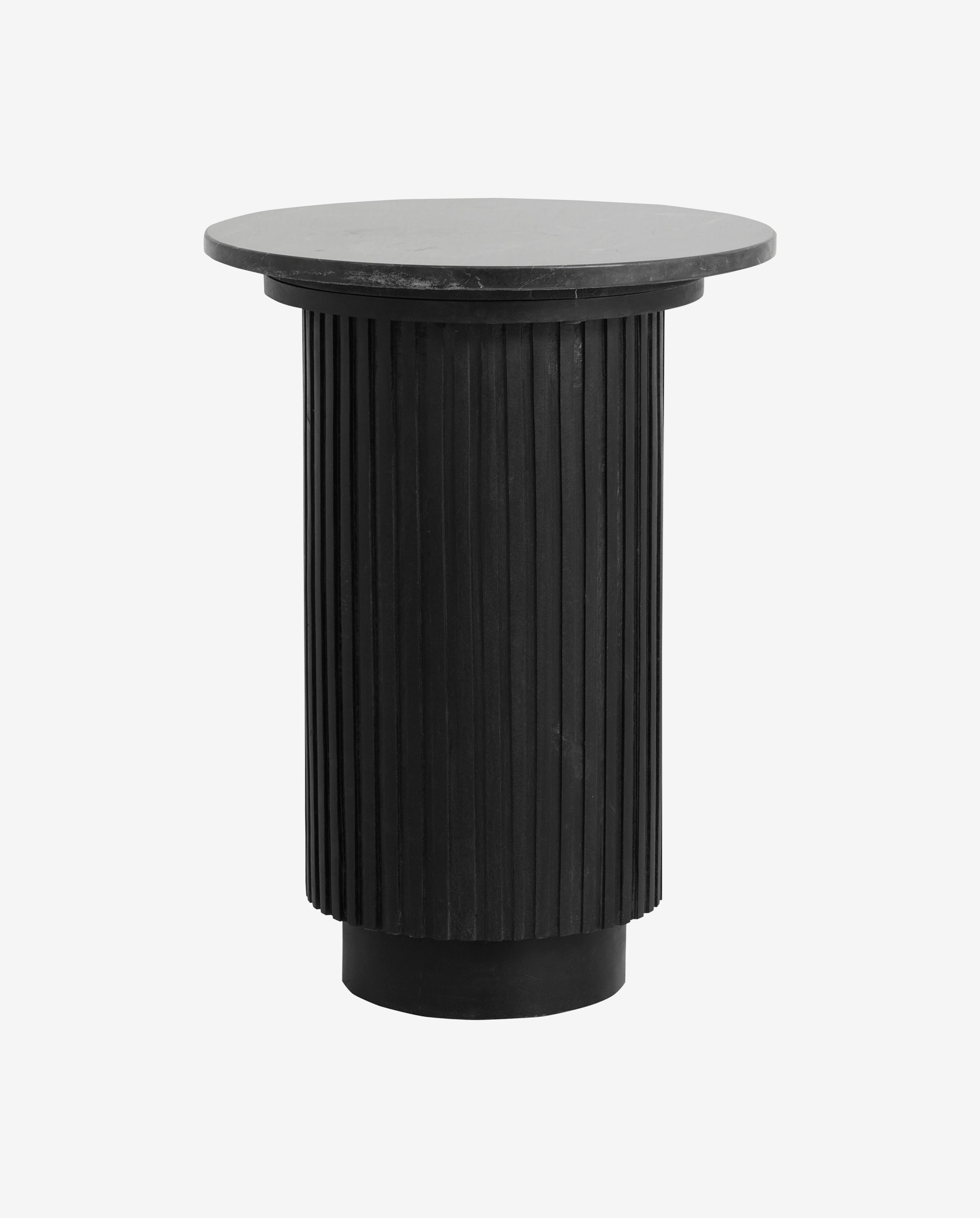 Erie Round Side Table - Black Marble Top, Nordal, bord