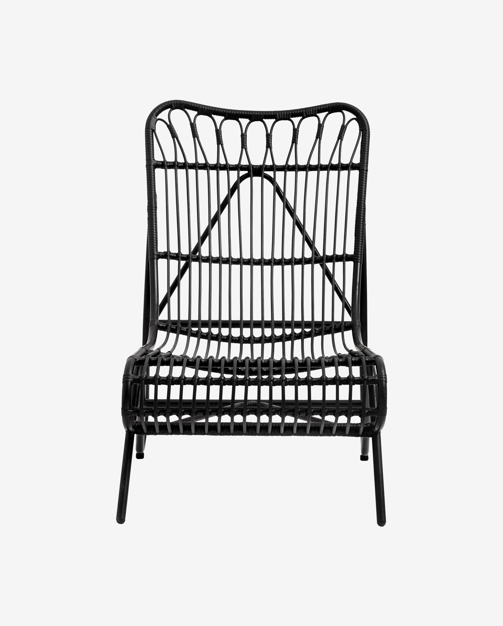 Hazel Lounge Chair, Black, Nordal, trädgårdsmöbler