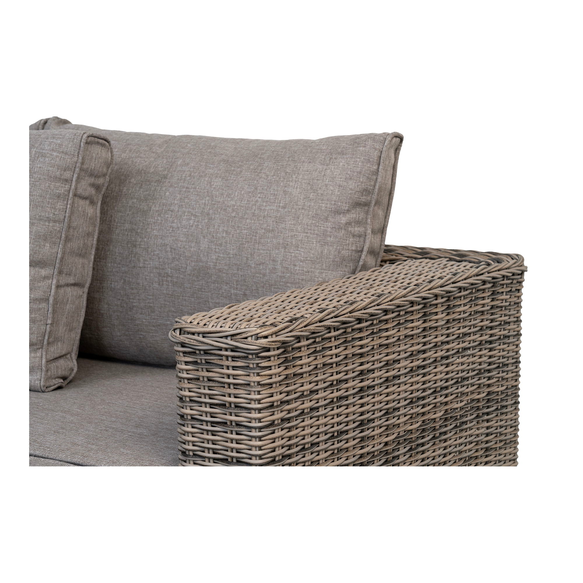Calvi Lounge-set, kubu grå polyrattan