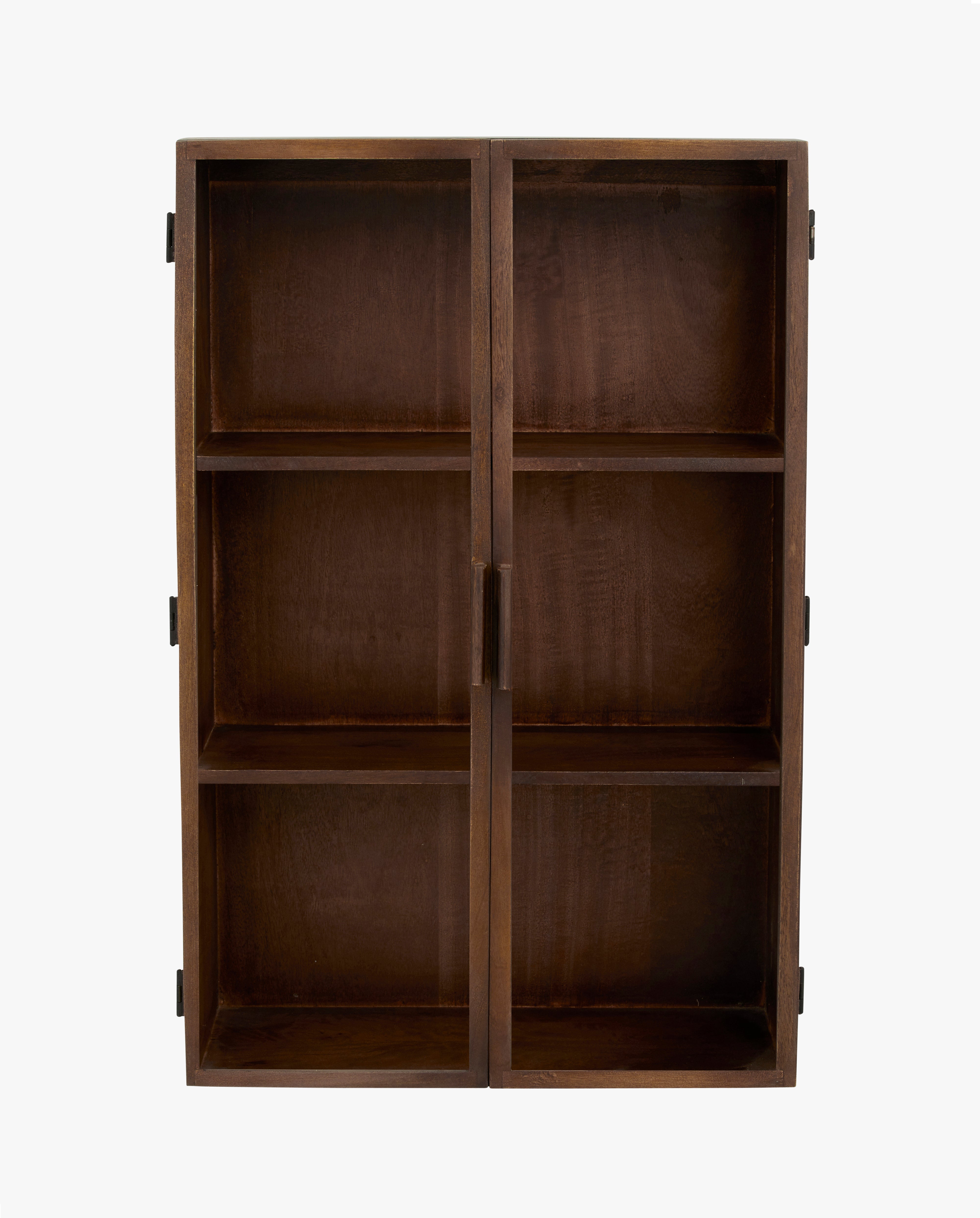 Nango Wall Cabinet, 2 Door, Dark Brown, Nordal, vägghyllor & väggskåp
