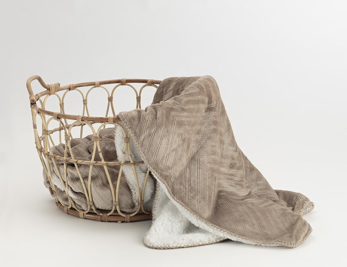 Pläd Sherpa 130x170 Cm Linne, Borganäs of Sweden, övrigt