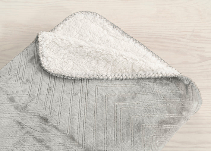 Pläd Sherpa 130x170 Cm Grå, Borganäs of Sweden, övrigt