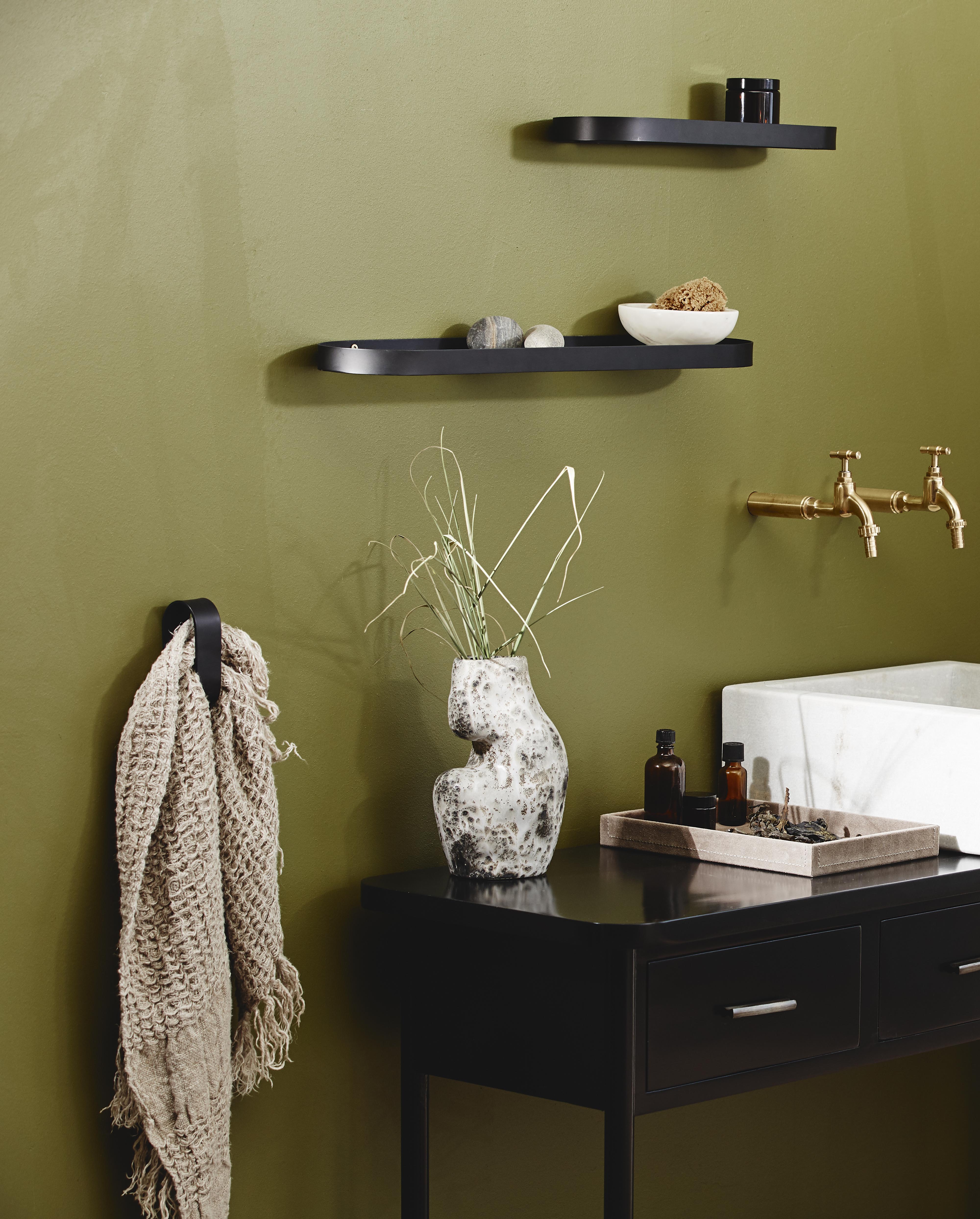 Sotra Towel Hook, Black Metal, Nordal, badrums inredning