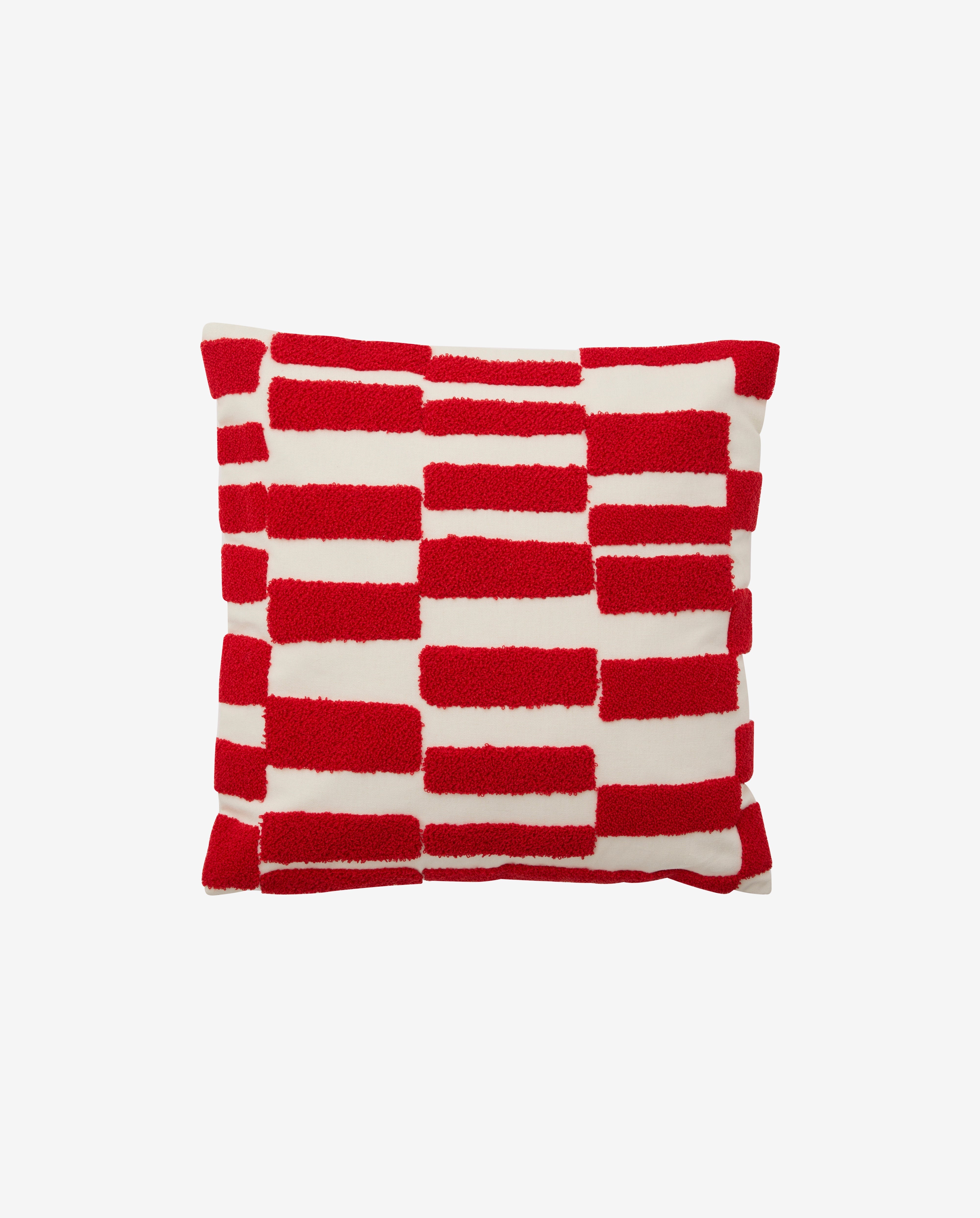 Furud Cushion Cover - Ivory/red, Nordal, sovrums textilier