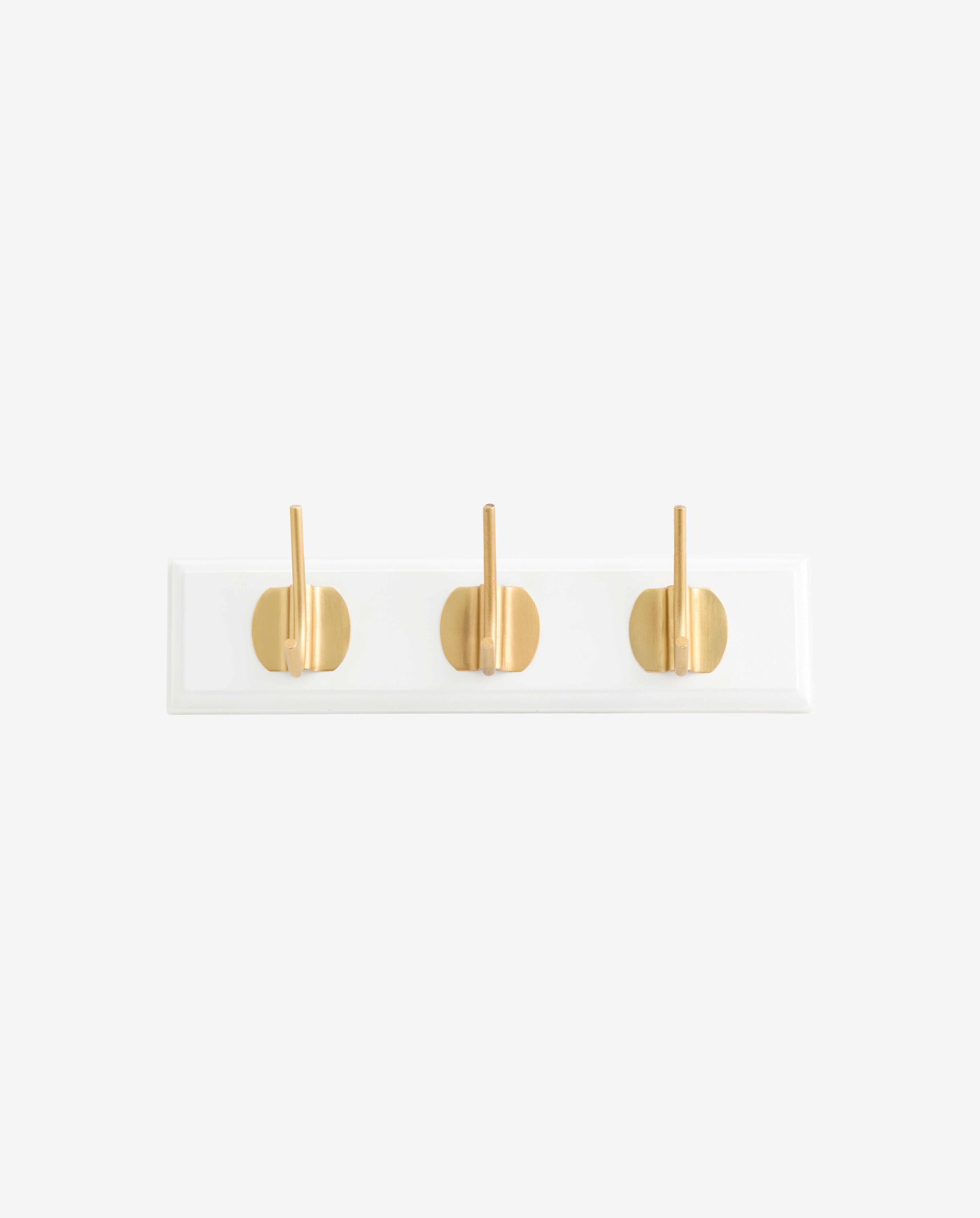 Edgy Coat Rack, 3 Hooks - White, Nordal, hängare & krokar