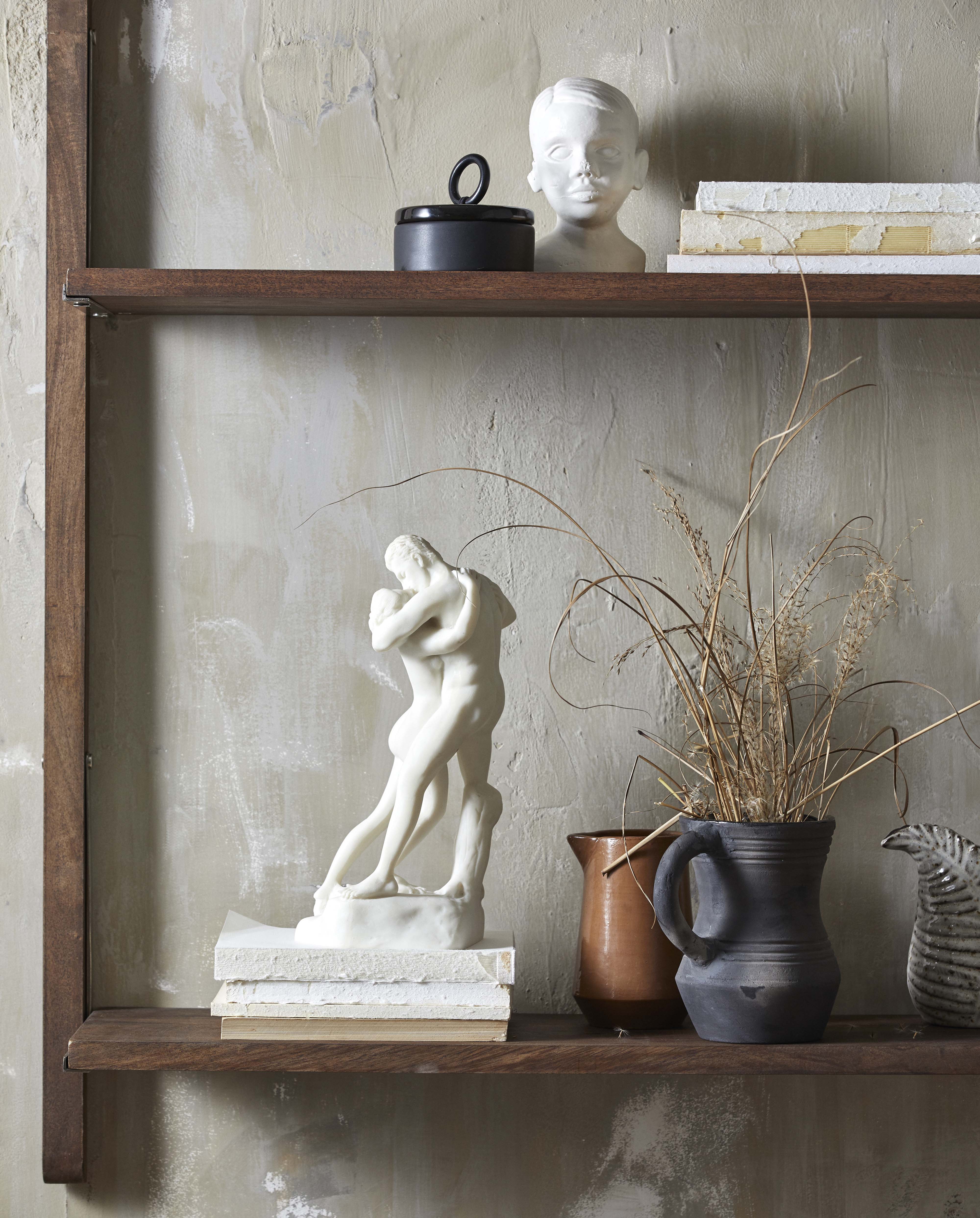 Juniper Jug W. Handle, Terracotta - Black, Nordal, kannor och karaff