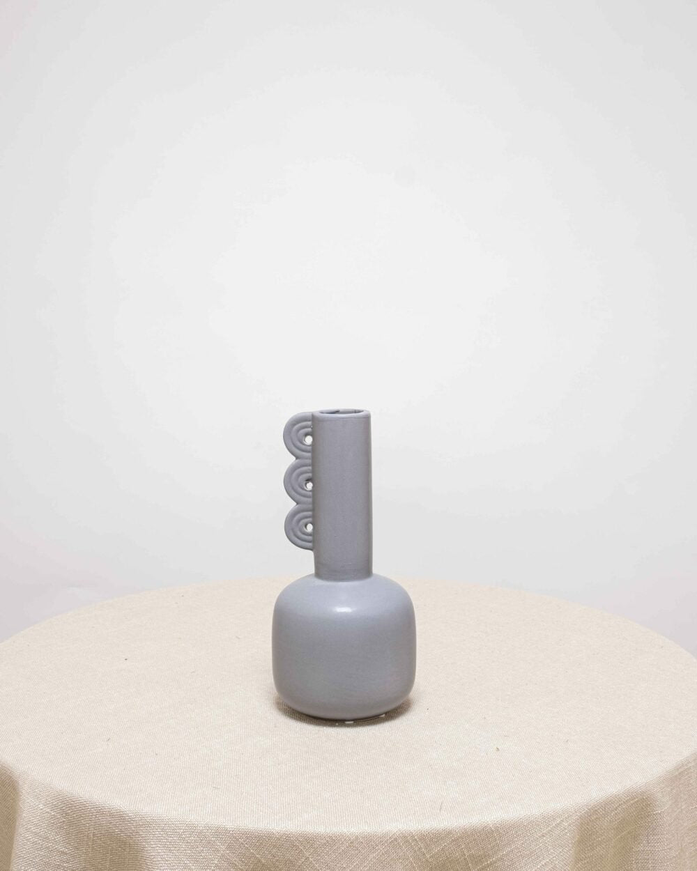 Tazza Keramikvas – Grå, Flora Grossist, vaser-och-krukor