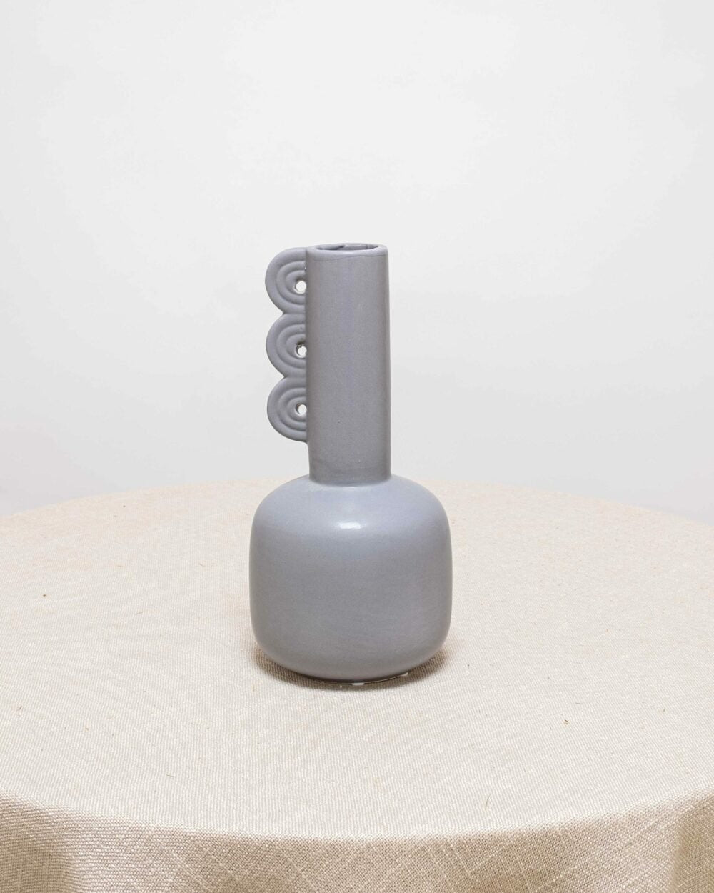 Tazza Keramikvas – Grå, Flora Grossist, vaser-och-krukor