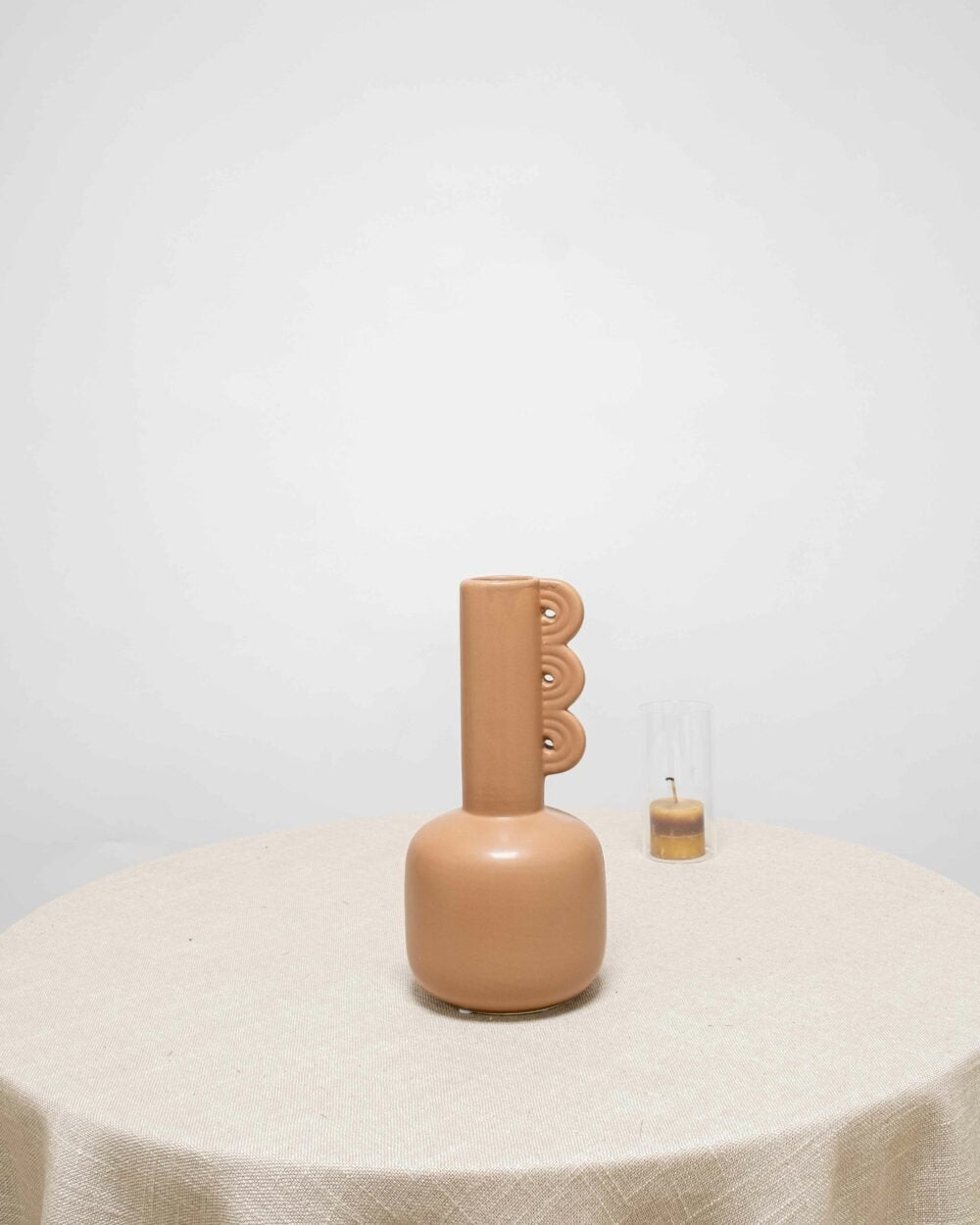 Tazza Keramikvas – Brun, Flora Grossist, vaser-och-krukor